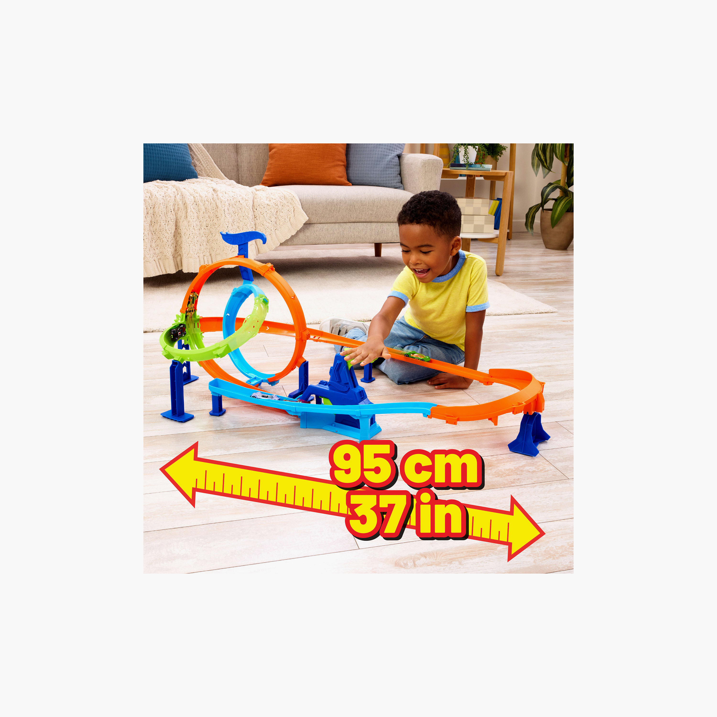 Hot Wheels Rapid Launch Cyclone Track Set with Car-toys-playvehicles-racetracks-image-3