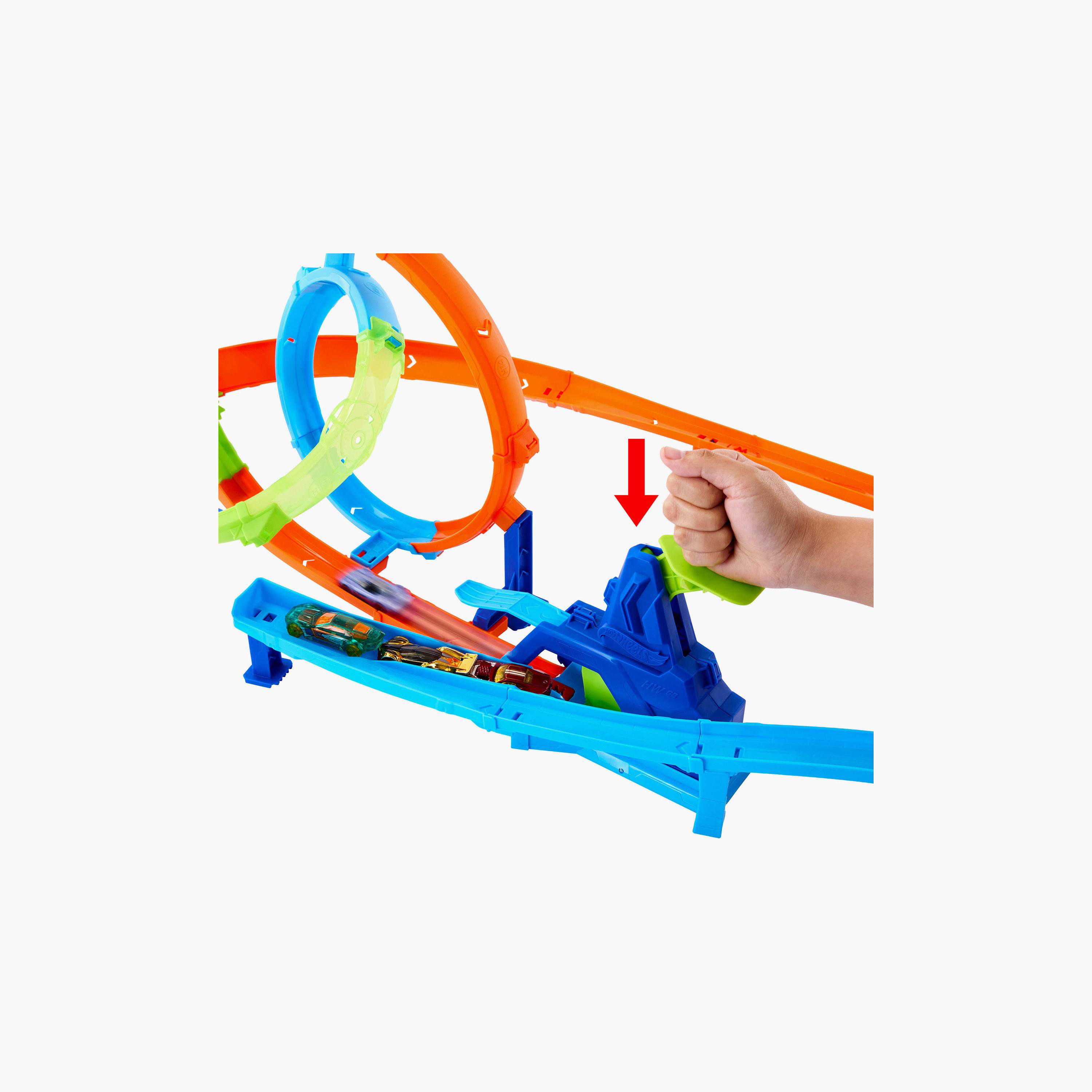 Hot Wheels Rapid Launch Cyclone Track Set with Car-toys-playvehicles-racetracks-image-6