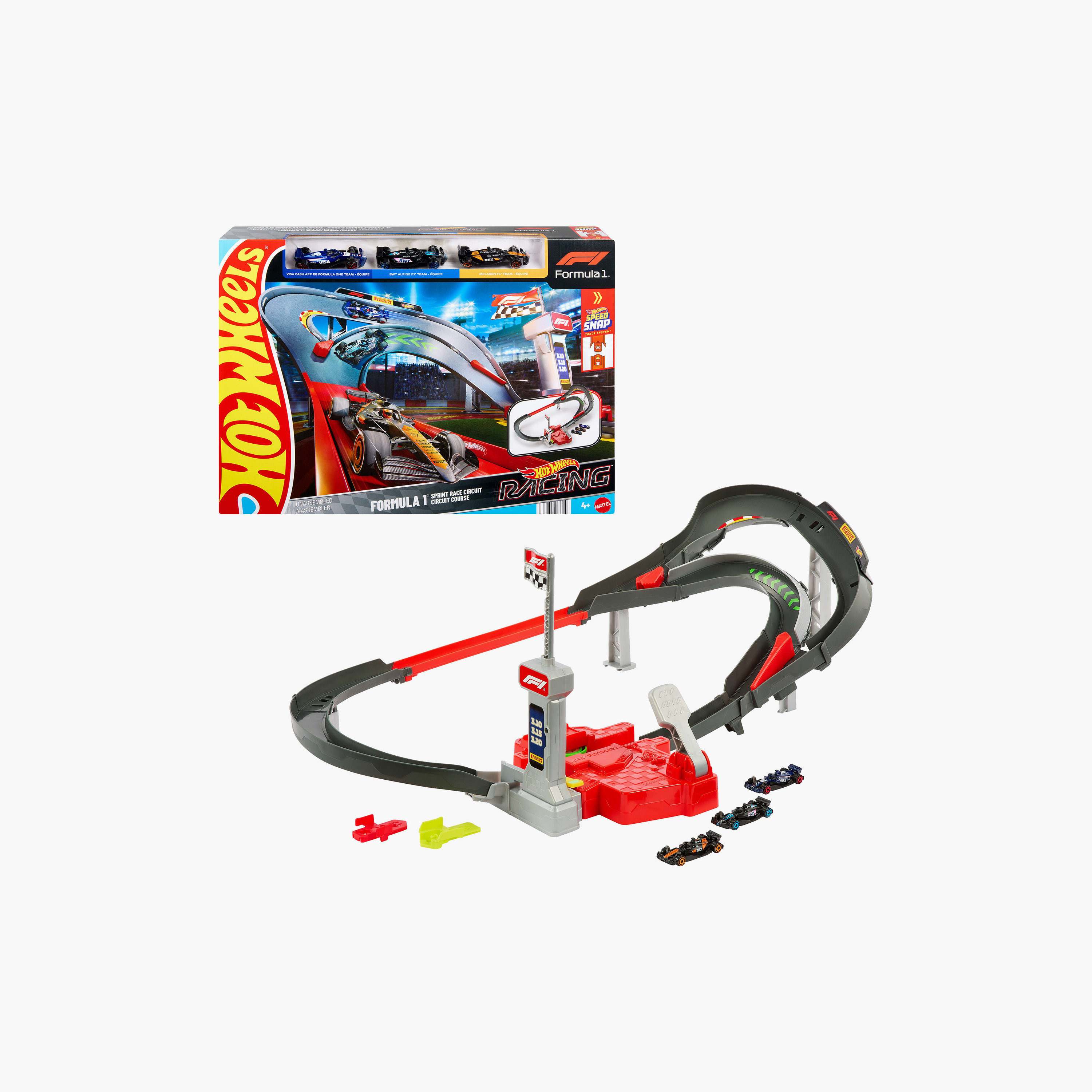 Hot Wheels F1 Sprint Race Circuit Track Set with Vehicles-toys-playvehicles-racetracks-image-2