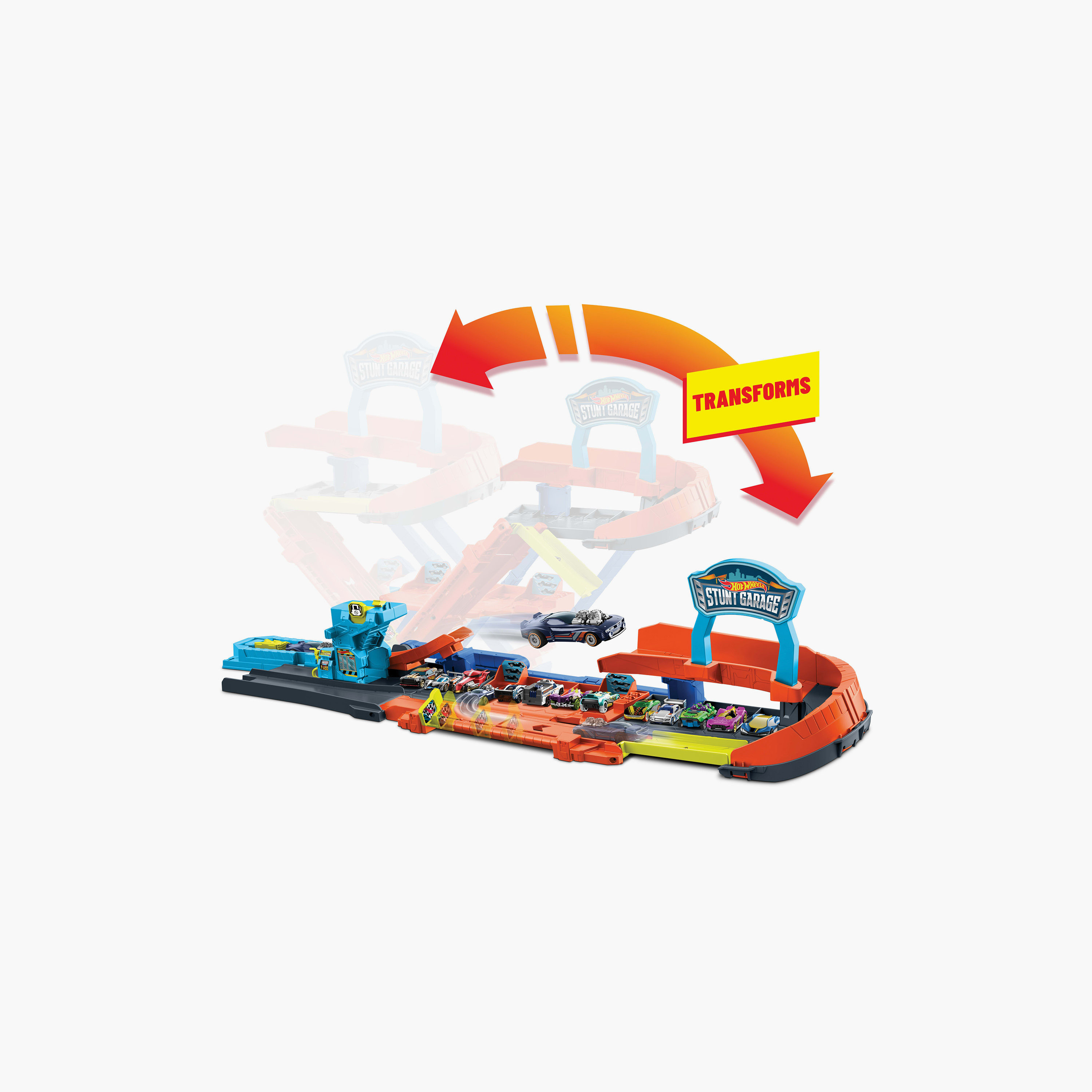Hot Wheels City Stunt Garage Playset-toys-playvehicles-vehicleplaysets-image-1