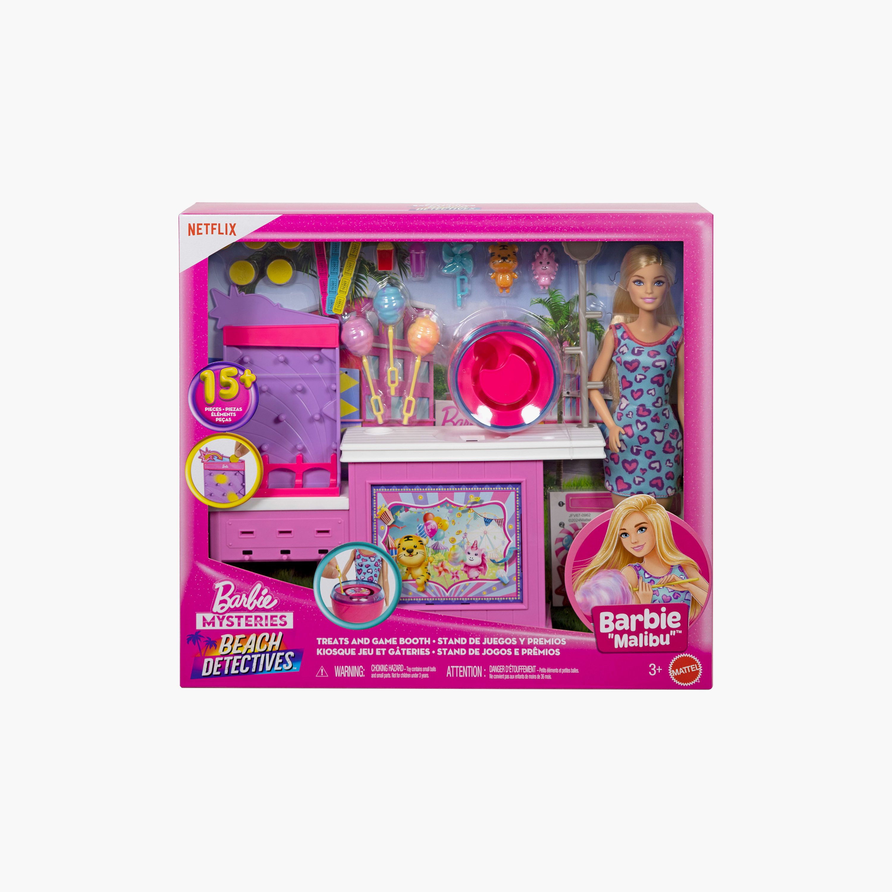 Barbie Mysteries Doll & Cotton Candy Game Booth Playset with Accessories-toys-dollsandplaysets-dollplaysets-image-6