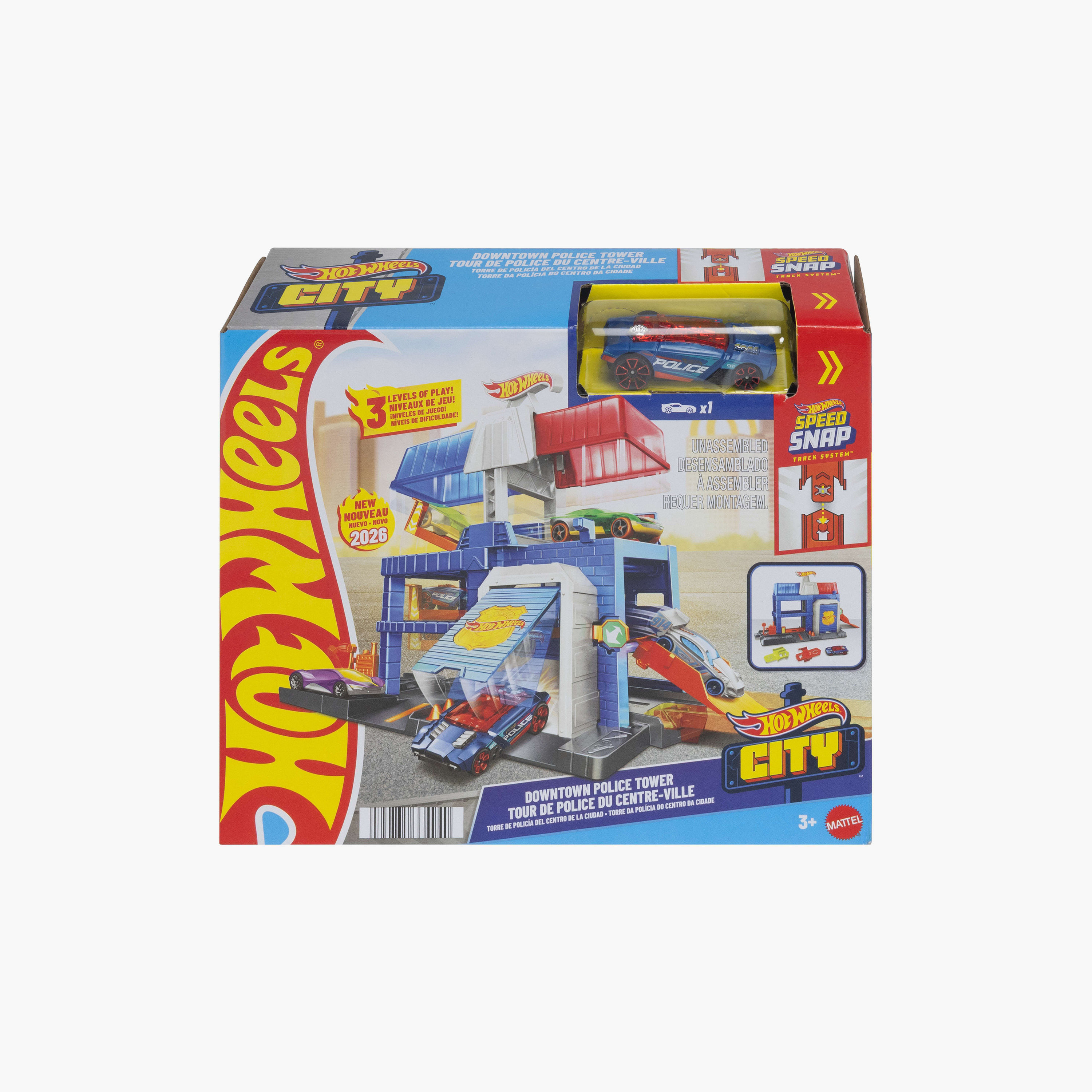 Hot Wheels City Downtown Police Tower Playset-toys-playvehicles-racetracks-image-4