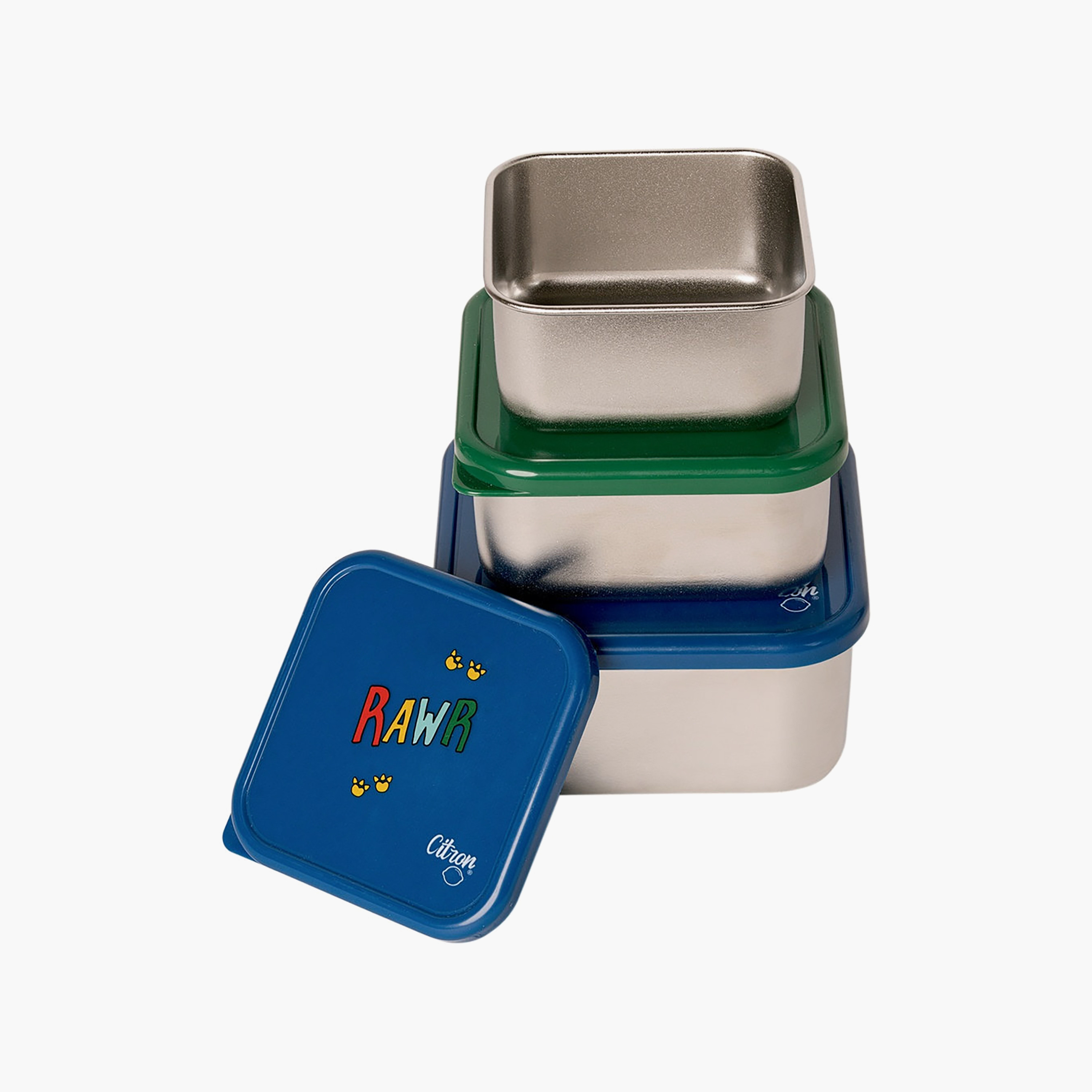 مجموعة علب غداء سيترون - 3 قطع، سعة 1200 مل، بتصميم ديناصور-school-lunchessentials-lunchboxes-image-3