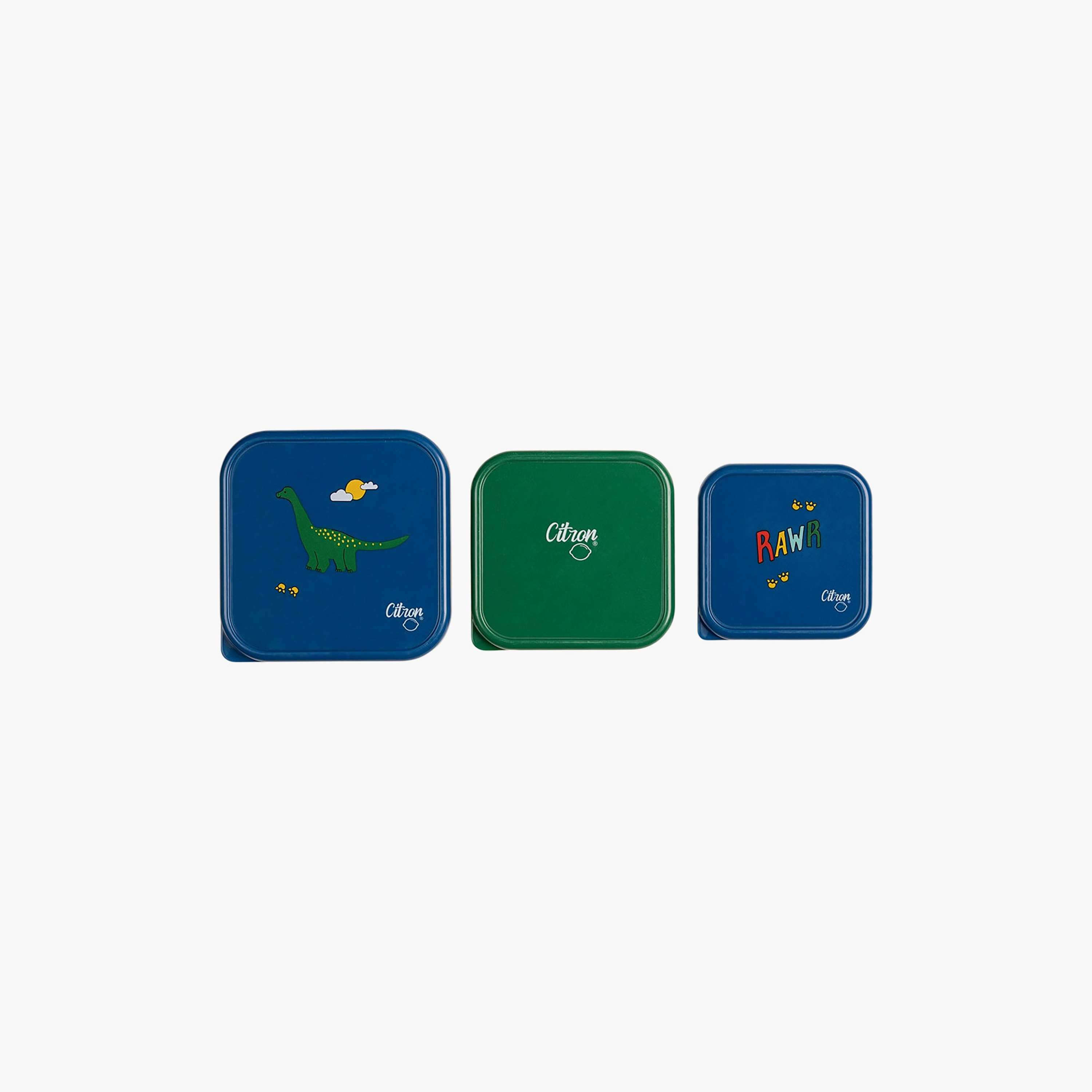 مجموعة علب غداء سيترون - 3 قطع، سعة 1200 مل، بتصميم ديناصور-school-lunchessentials-lunchboxes-image-4