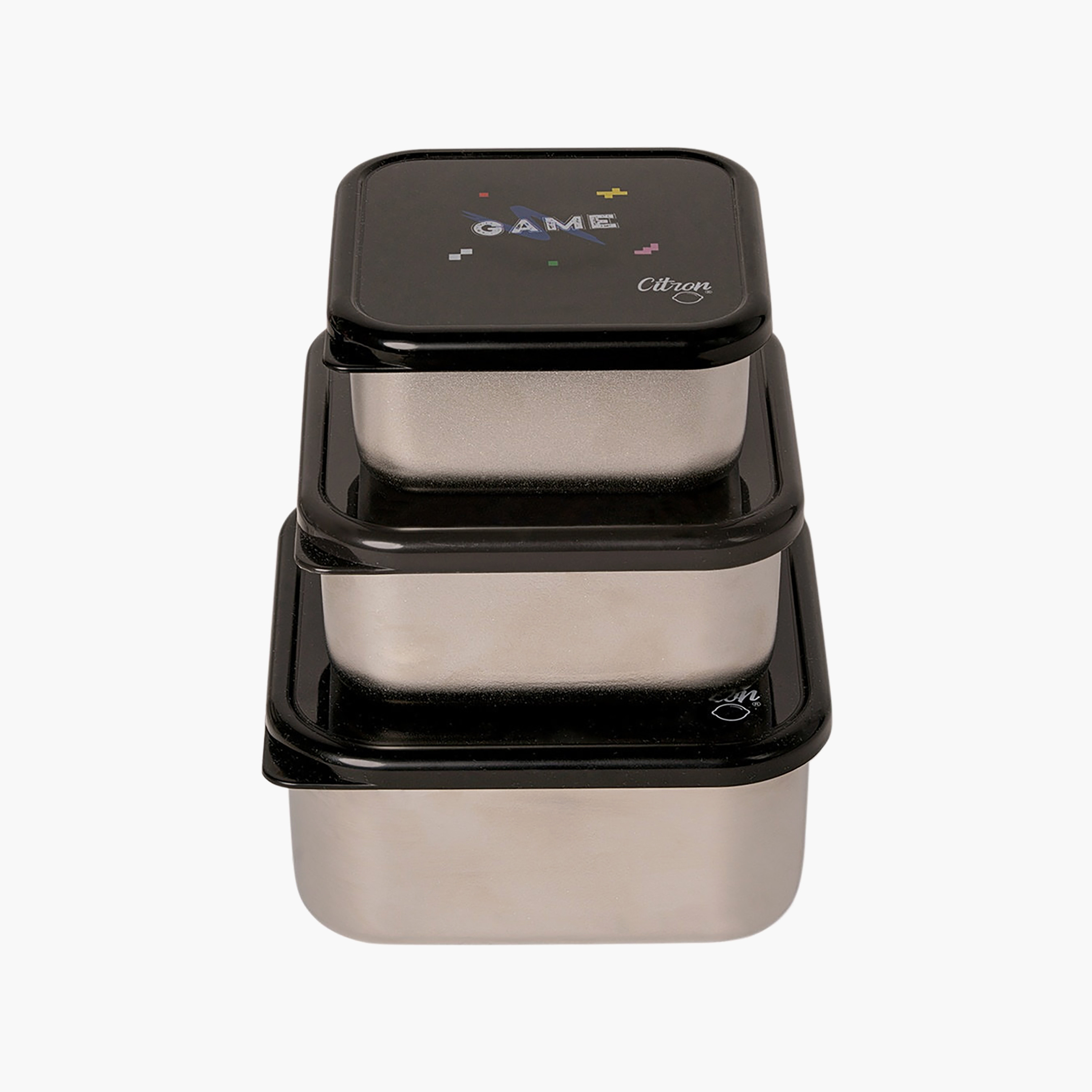 صندوق غداء بينتو سيترون - طقم من 3 قطع 1200 مل تصميم الألعاب-school-lunchessentials-lunchboxes-image-1