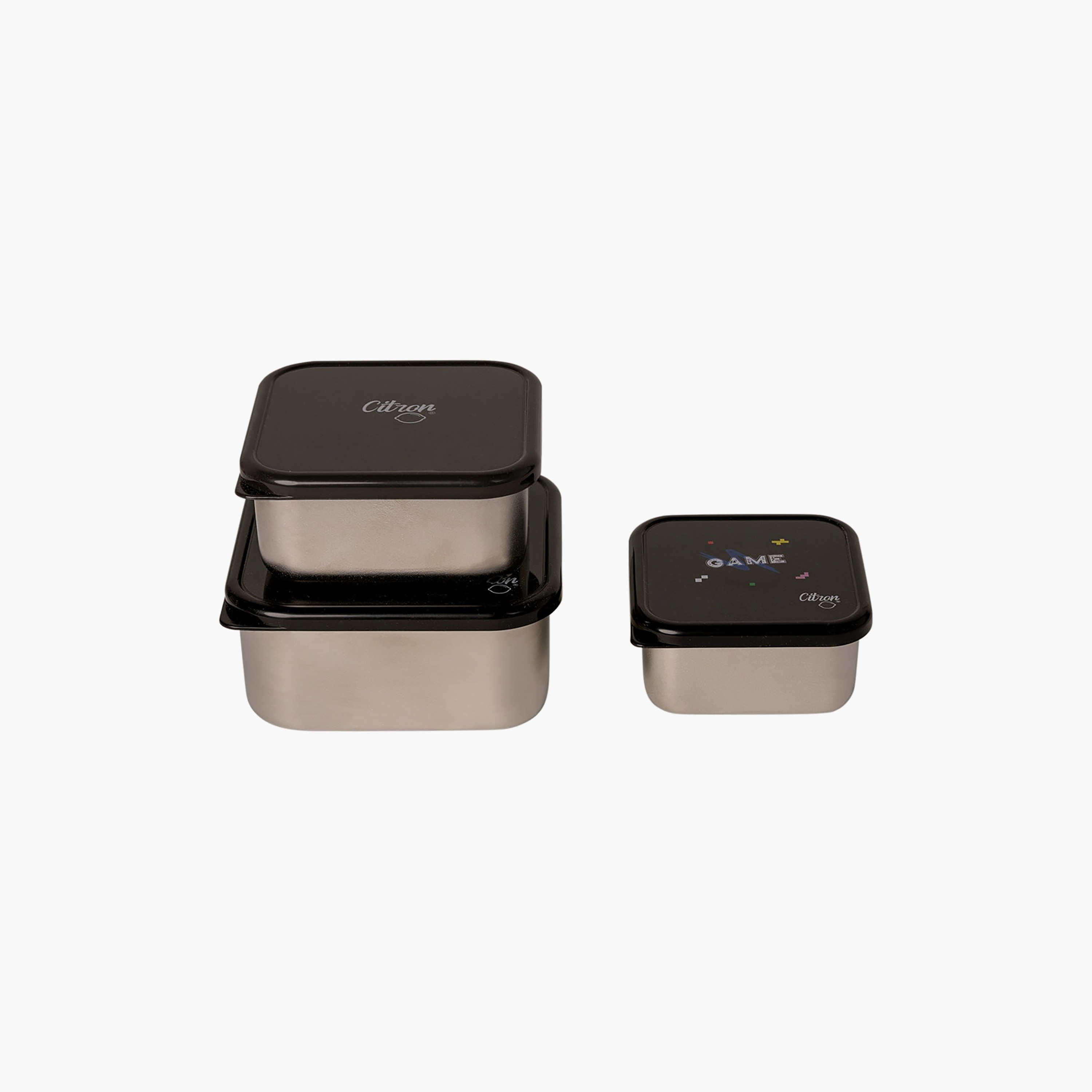 صندوق غداء بينتو سيترون - طقم من 3 قطع 1200 مل تصميم الألعاب-school-lunchessentials-lunchboxes-image-2