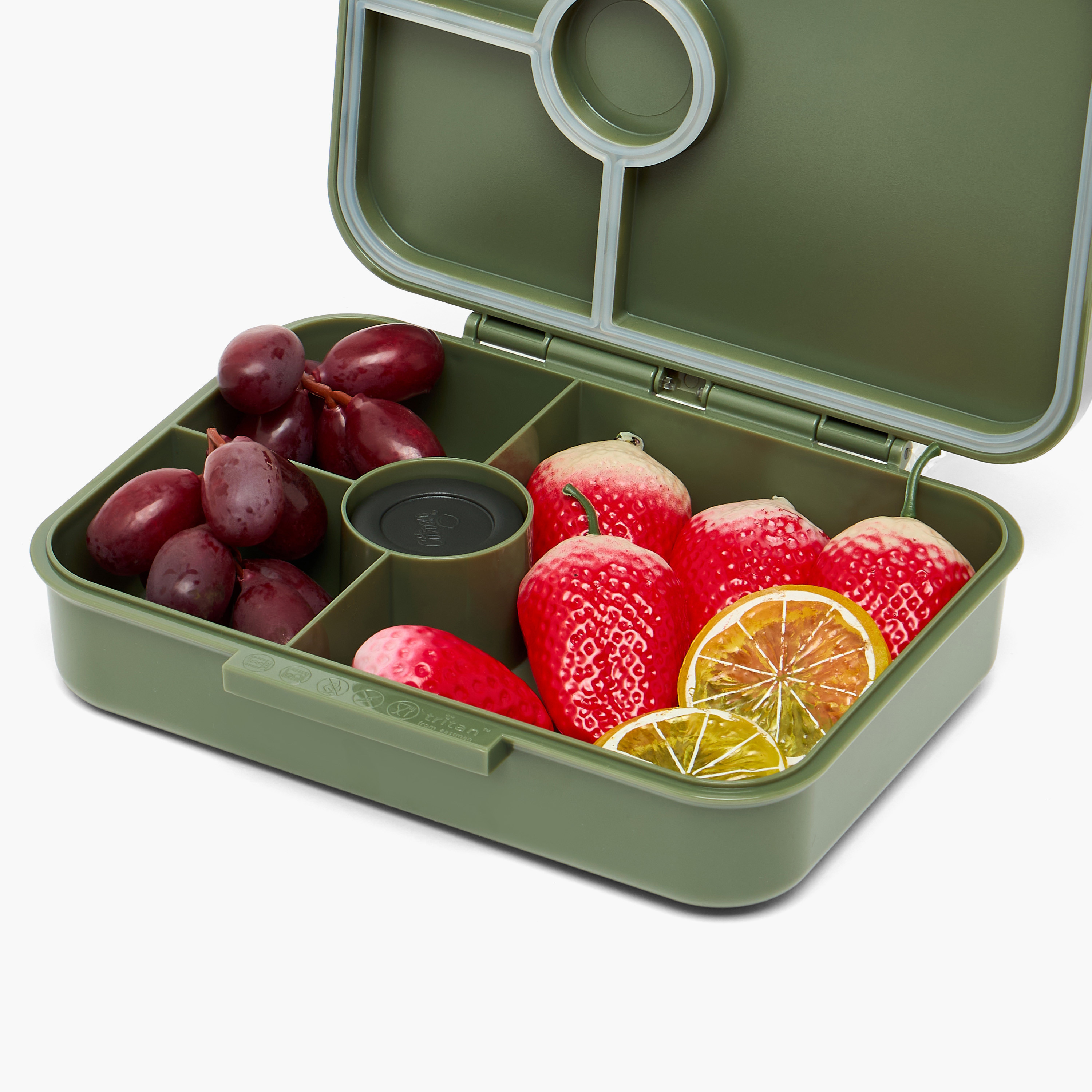 Citron Solid Bento Lunch Box for Kids with 4 Compartments - 700 ml-school-lunchessentials-lunchboxes-image-9