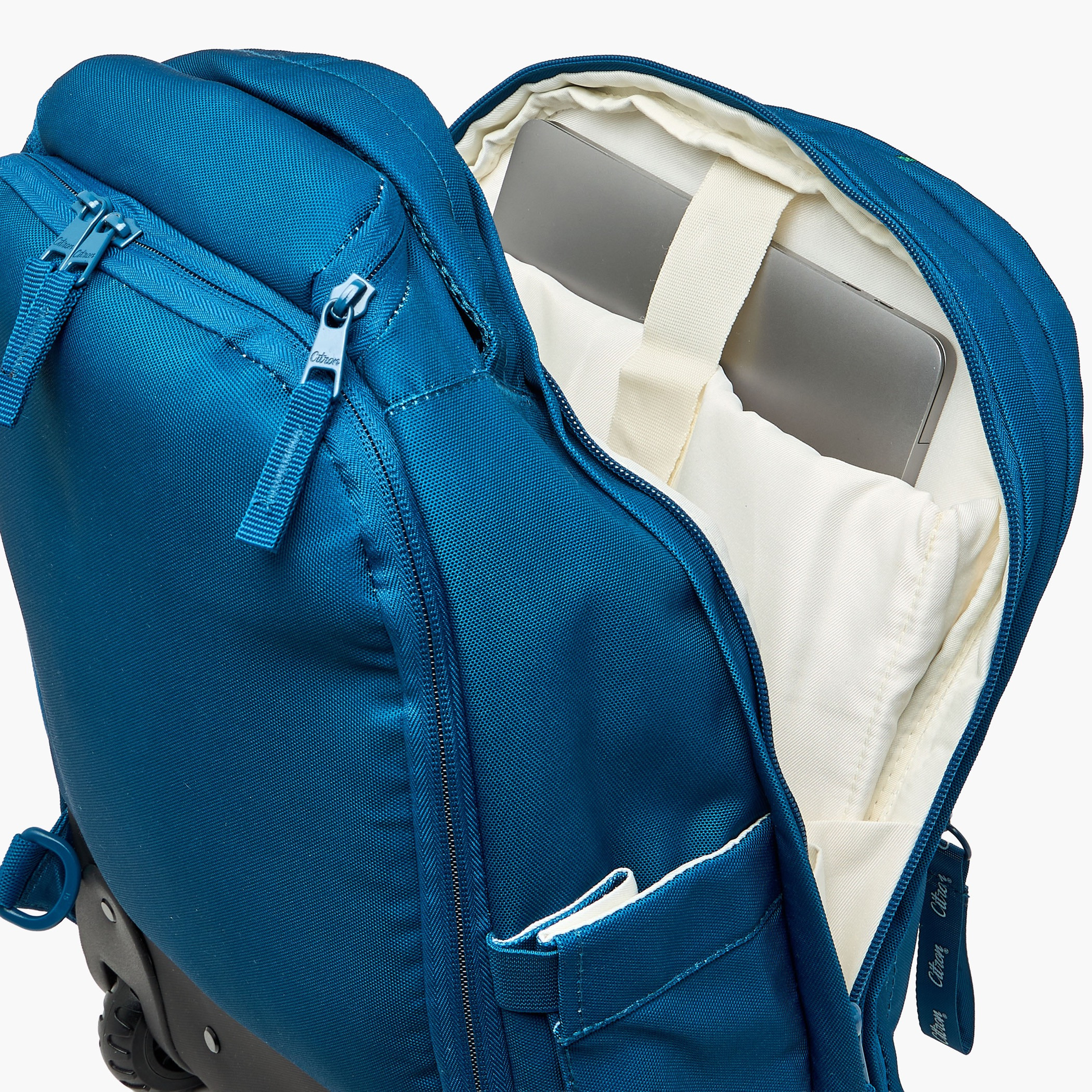 Citron Trolley Bag-Dino-2 Cmprt- (Recycled Pet) Blue - 35X45X21-school-bagsandbackpacks-trolleybags-image-6