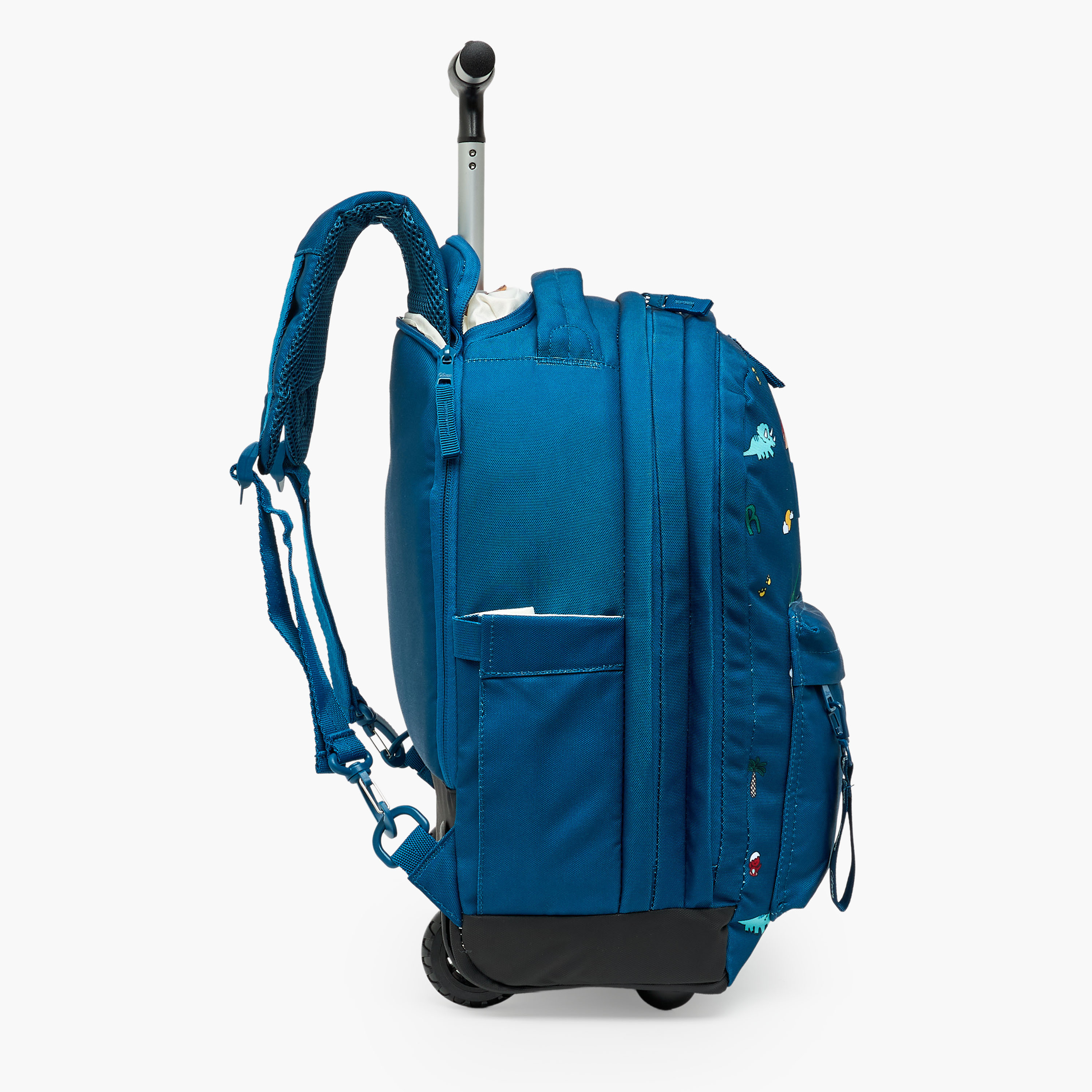 Citron Trolley Bag-Dino-2 Cmprt- (Recycled Pet) Blue - 35X45X21-school-bagsandbackpacks-trolleybags-image-8