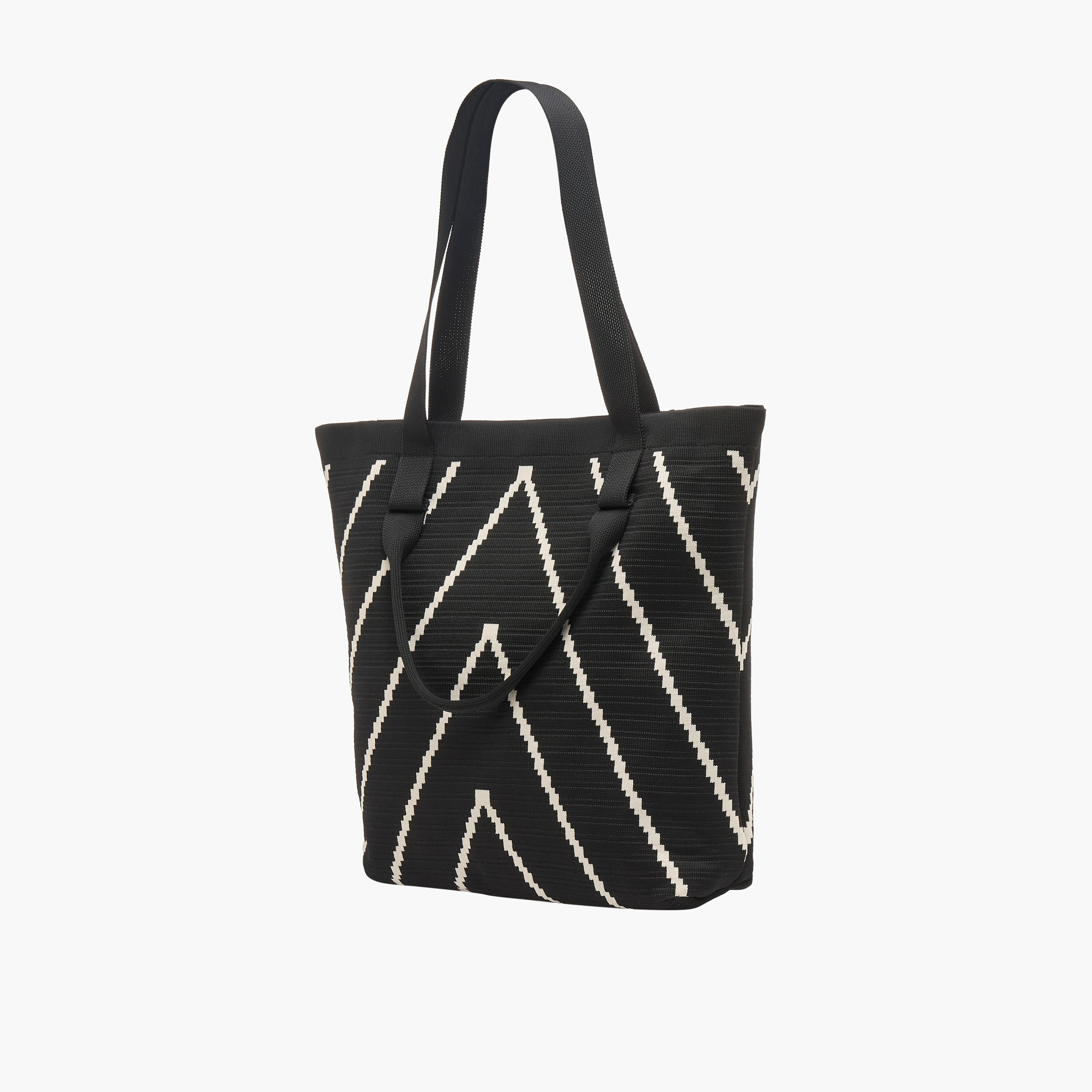 Mistotes Chevron Print Tote Bag with Zip Closure-women-bagsandwallets-handbags-image-2
