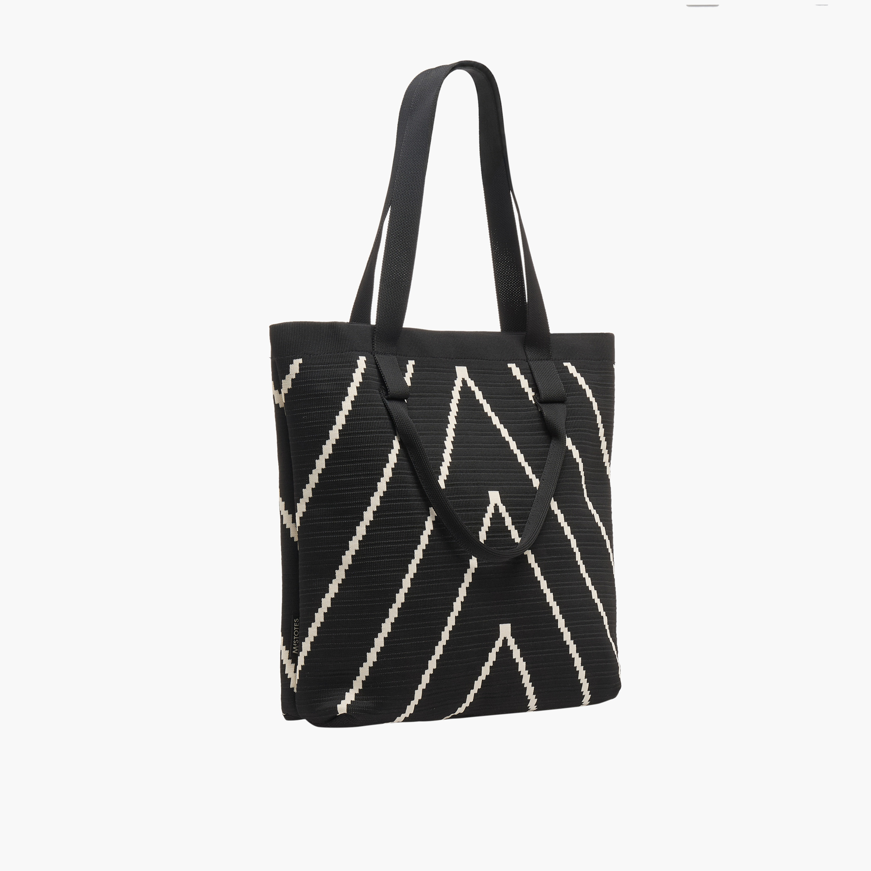Mistotes Chevron Print Tote Bag with Zip Closure-women-bagsandwallets-handbags-image-3