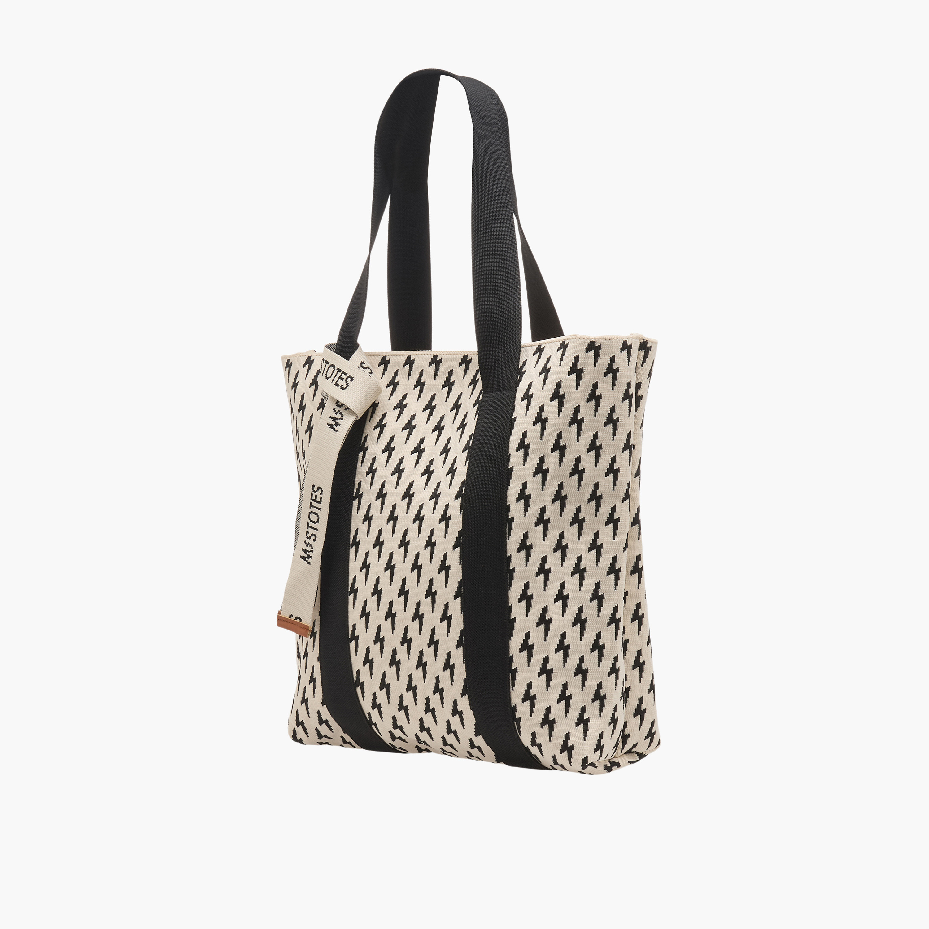 Mistotes Monogram Print Tote Bag with Zip Closure-women-bagsandwallets-handbags-image-2