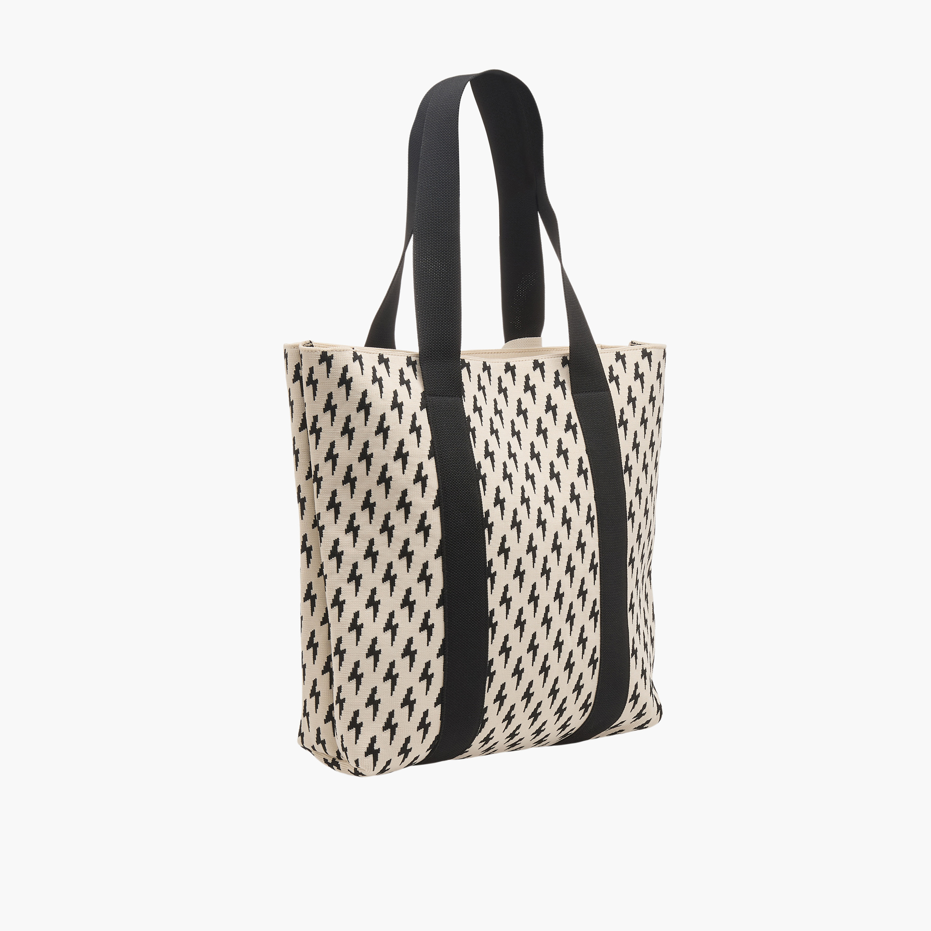 Mistotes Monogram Print Tote Bag with Zip Closure-women-bagsandwallets-handbags-image-3