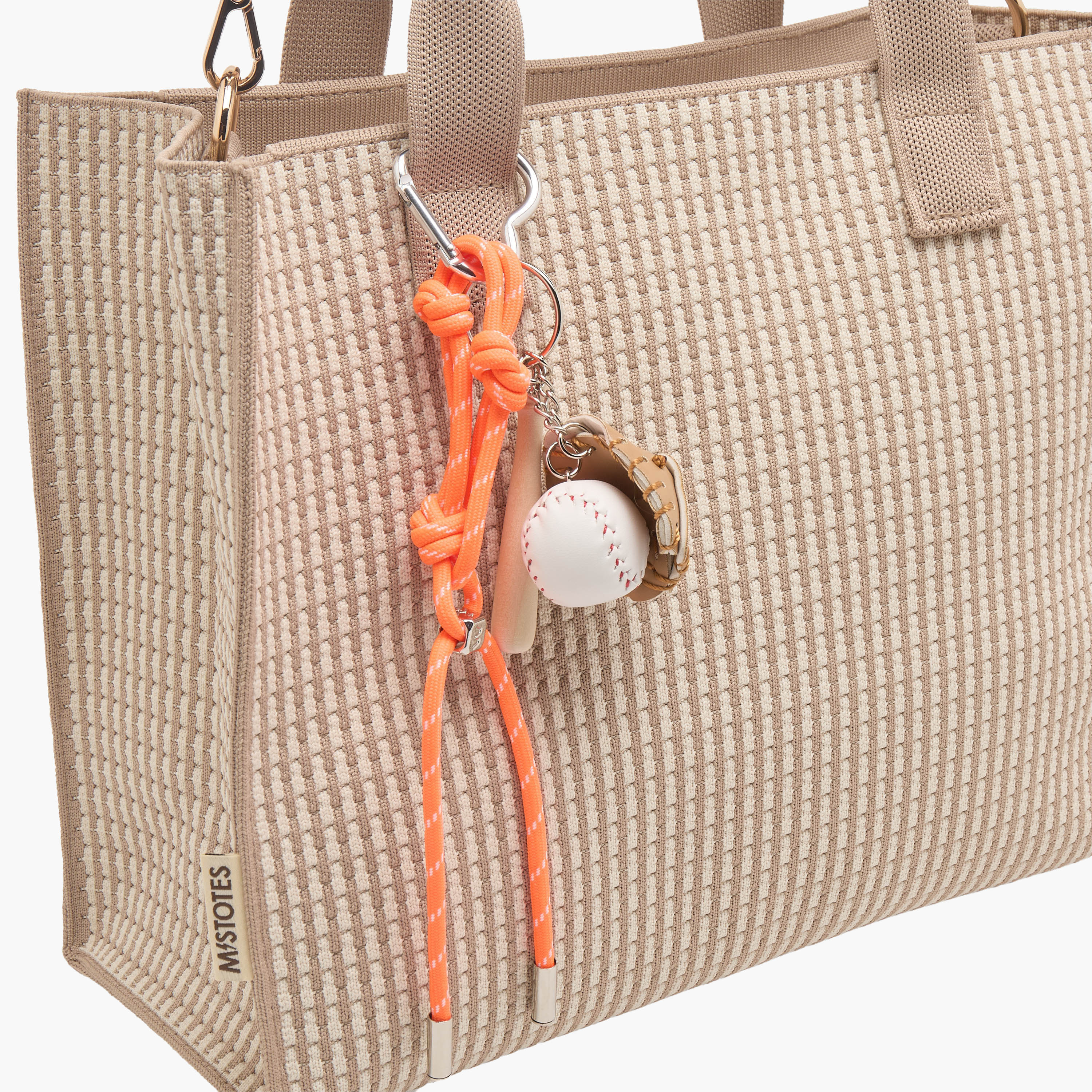 Mistotes Textured Tote Bag with Charm-women-bagsandwallets-handbags-image-4