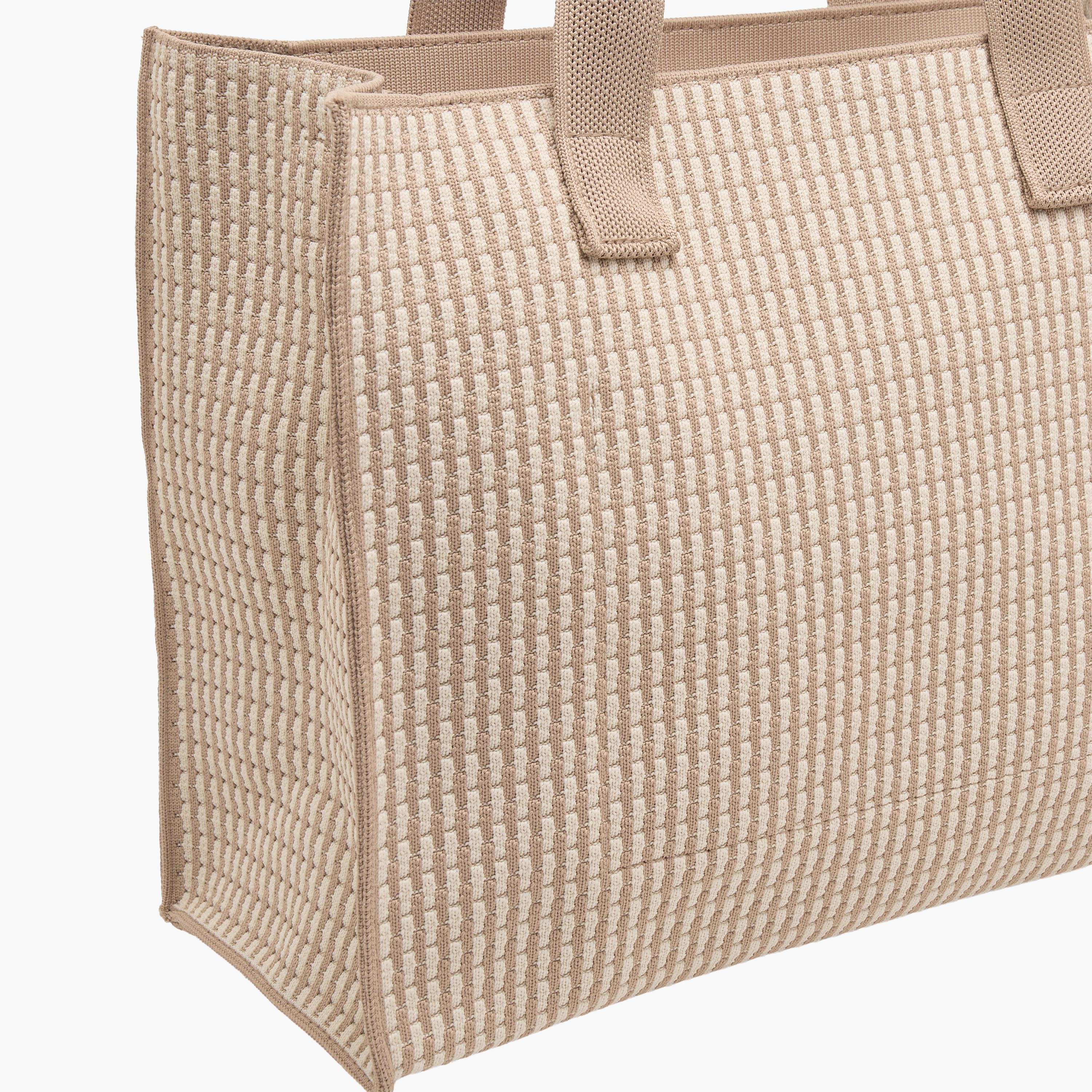 Mistotes Textured Tote Bag with Charm-women-bagsandwallets-handbags-image-5