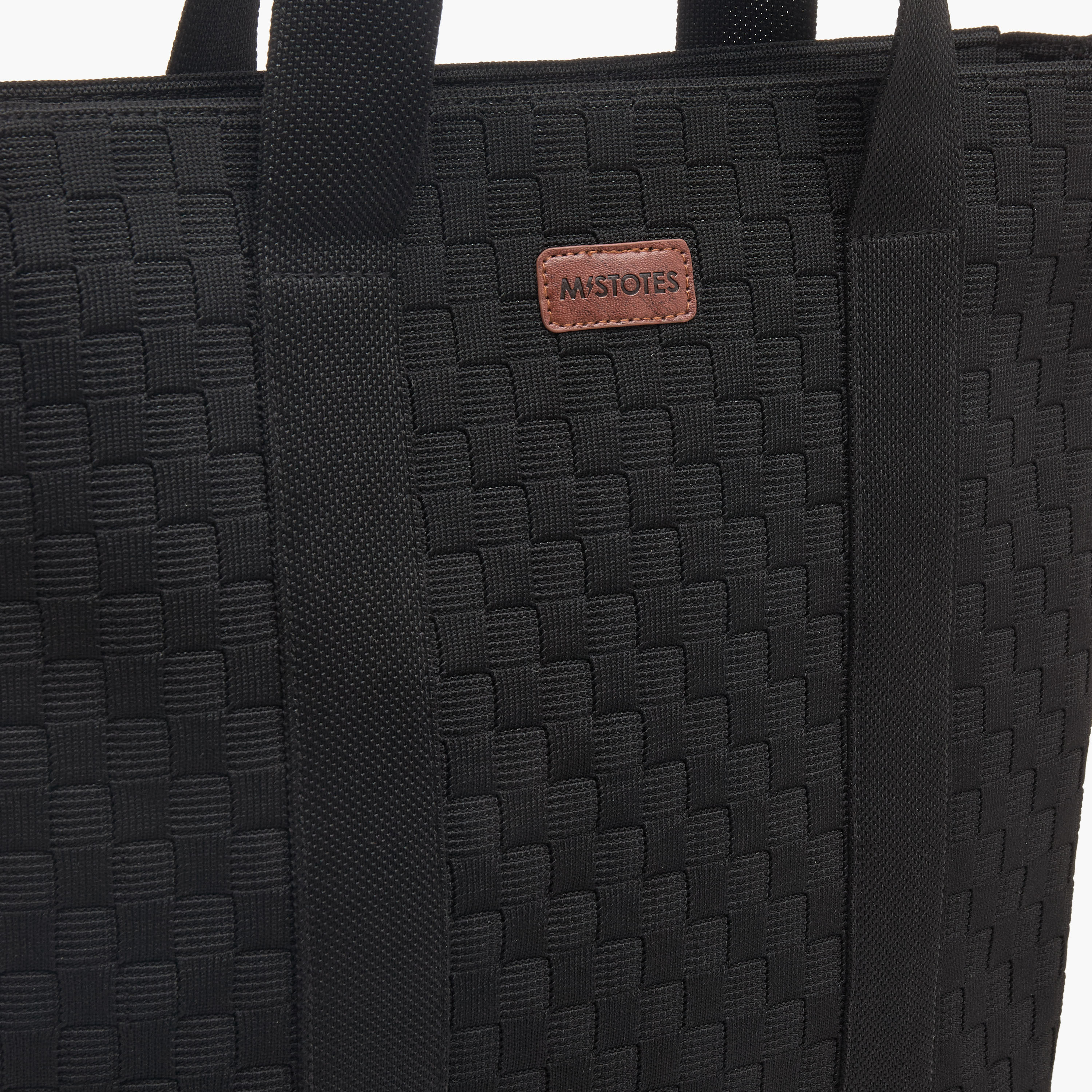 Mistotes Textured Tote Bag with Pouch-women-bagsandwallets-handbags-image-6