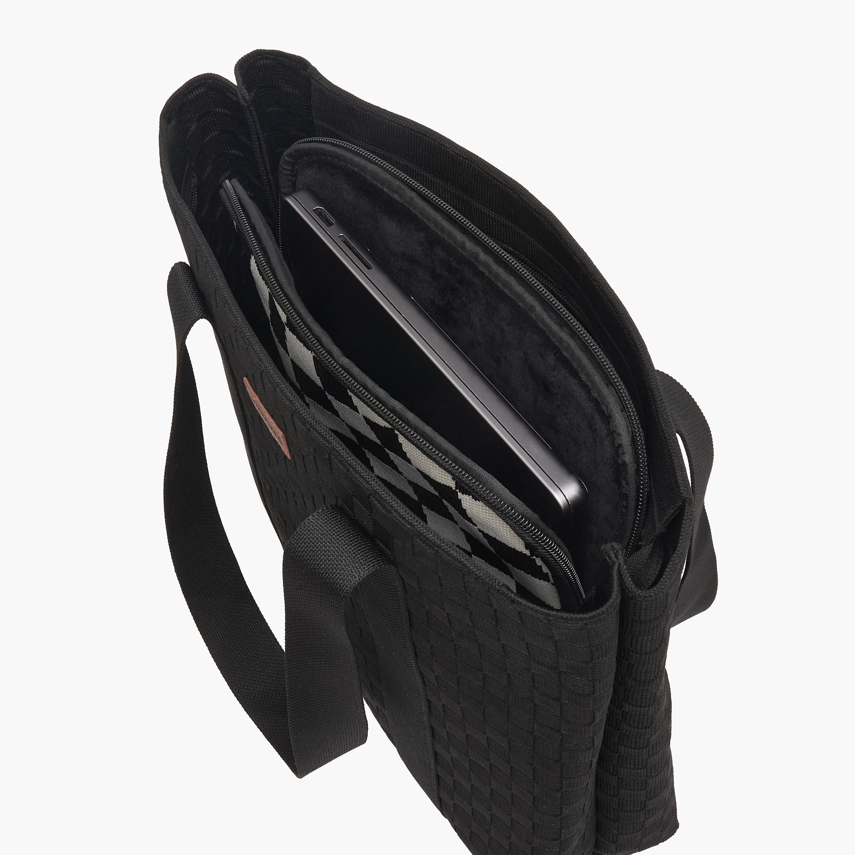 Mistotes Textured Tote Bag with Pouch-women-bagsandwallets-handbags-image-9