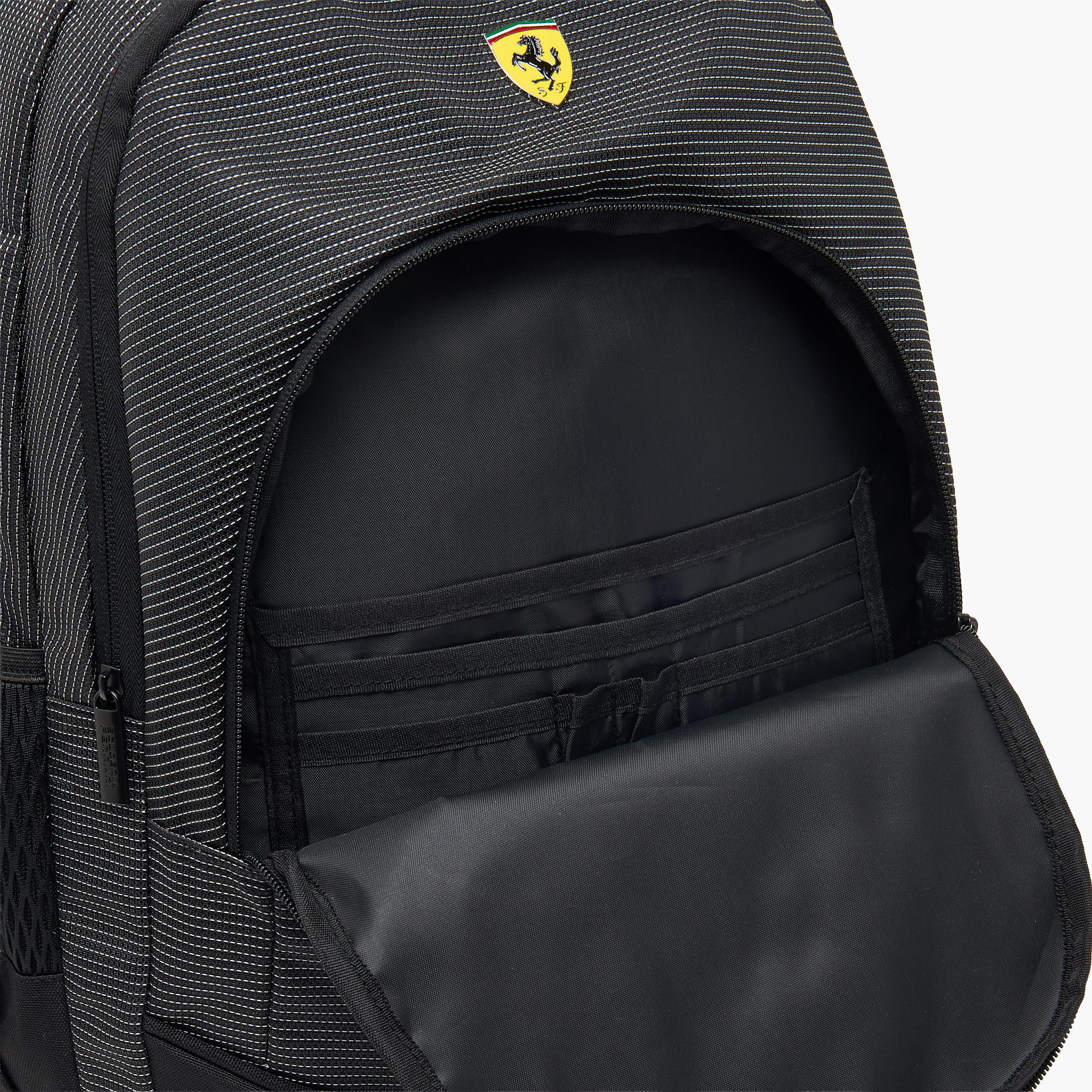 Ferrari Striped Backpack for Boys 8-13 Years with Padded Shoulder Straps - 17 inches-school-bagsandbackpacks-backpacks-image-4
