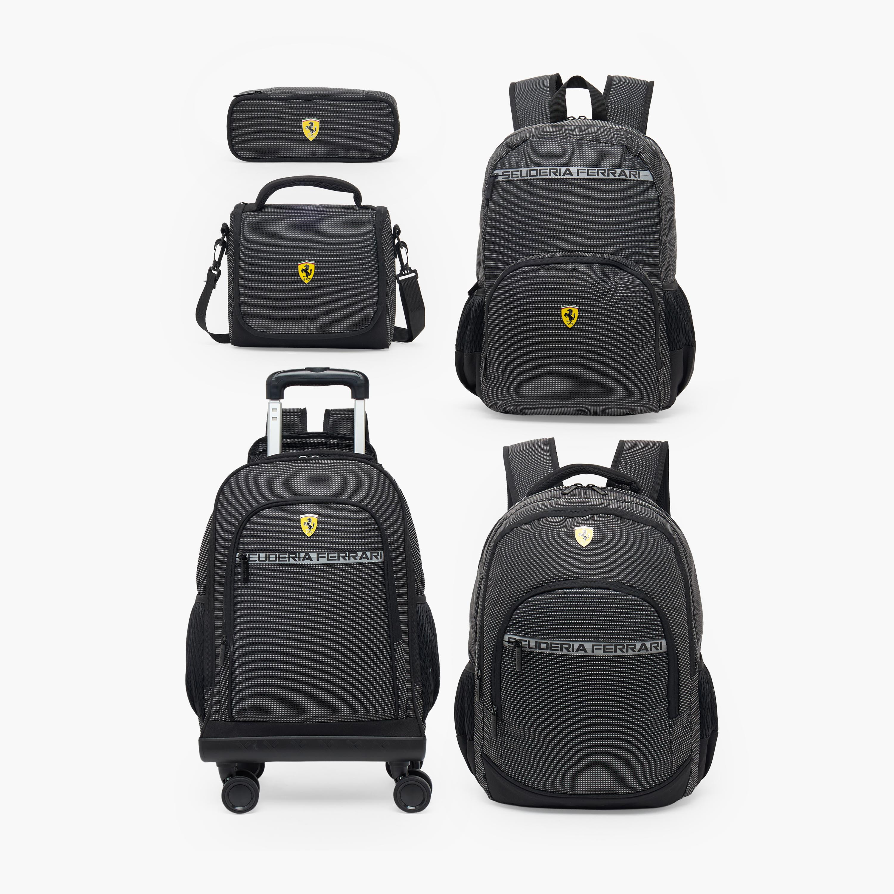Ferrari Striped Backpack for Boys 8-13 Years with Padded Shoulder Straps - 17 inches-school-bagsandbackpacks-backpacks-image-9