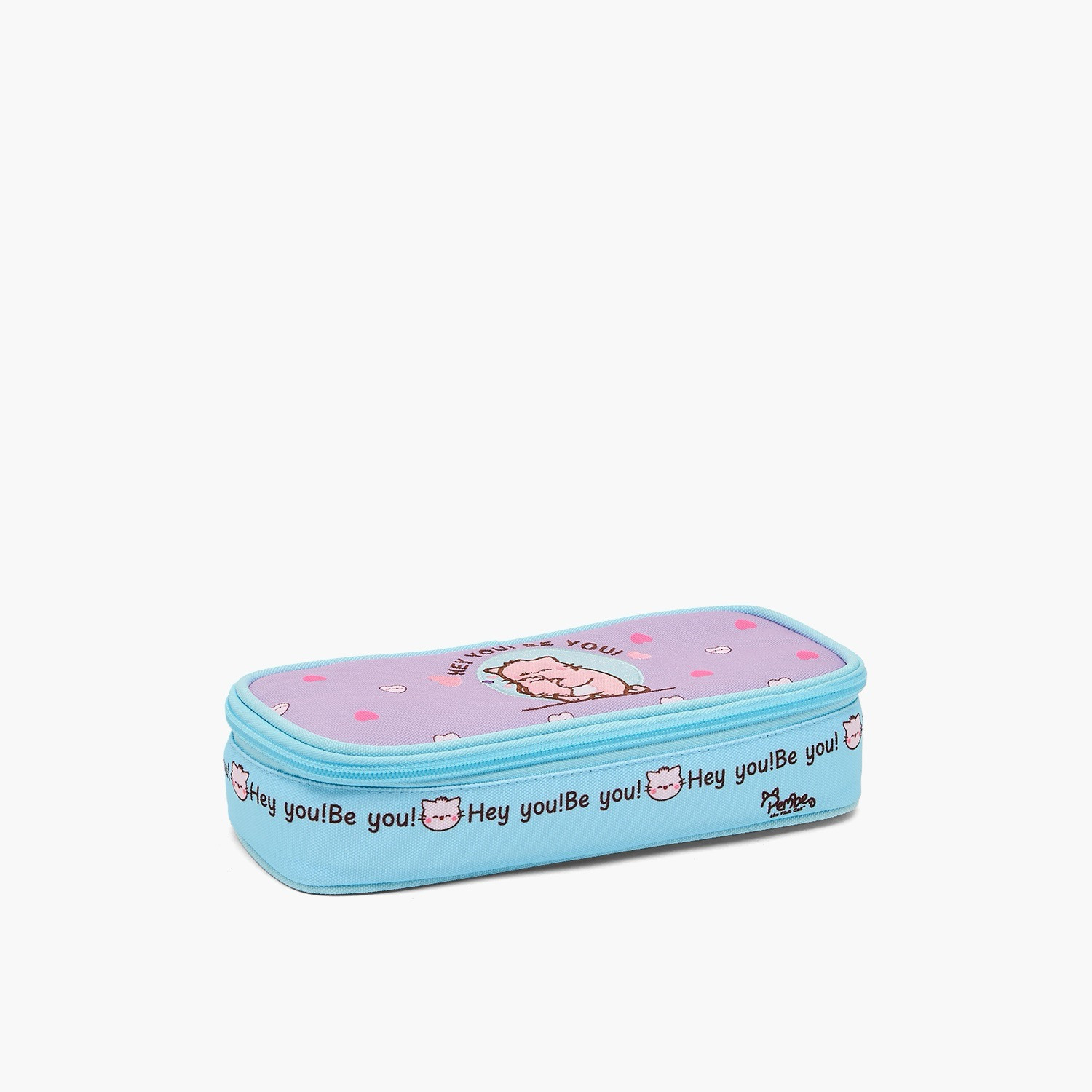 مقلمة بسحاب إغلاق وطبعات شعار من بيمي-school-stationery-pencilcases-image-3