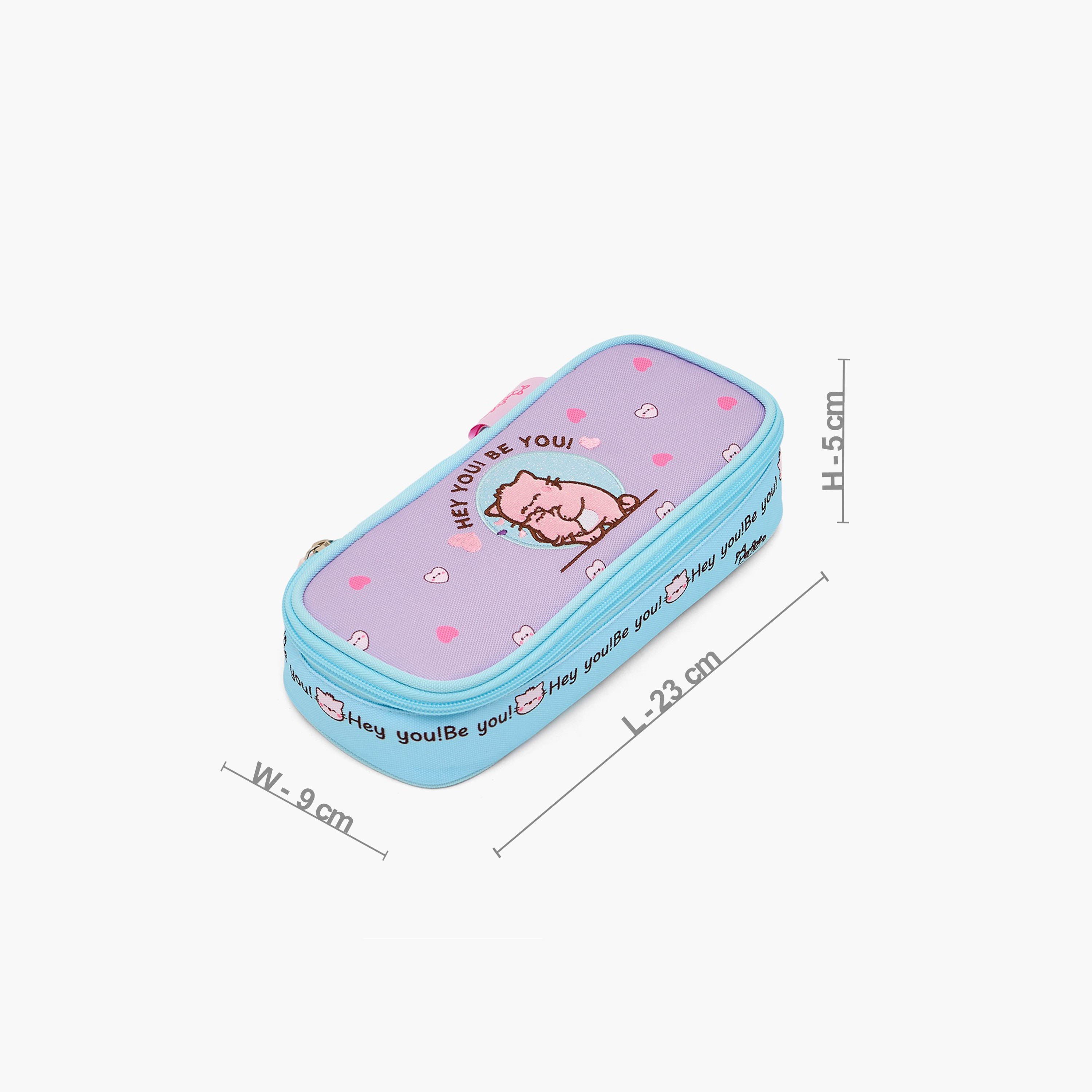 مقلمة بسحاب إغلاق وطبعات شعار من بيمي-school-stationery-pencilcases-image-4