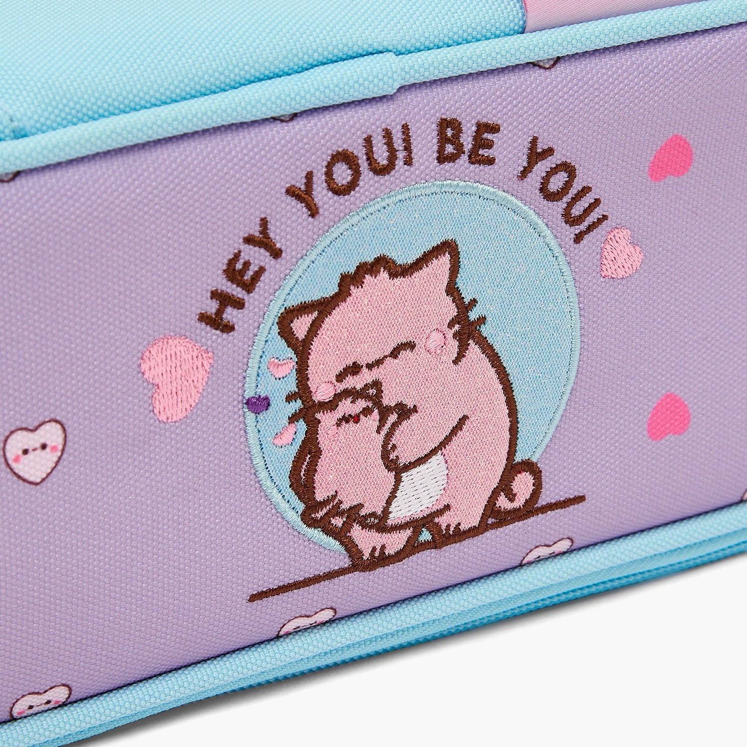 مقلمة بسحاب إغلاق وطبعات شعار من بيمي-school-stationery-pencilcases-image-7