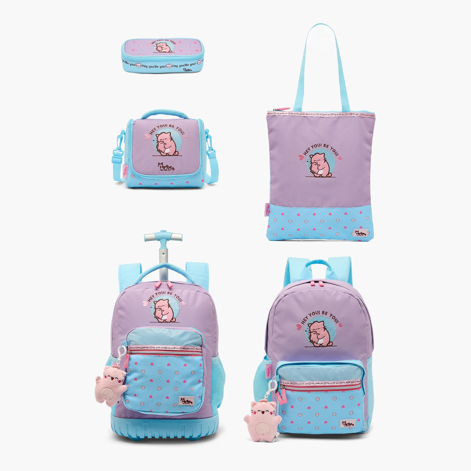 مقلمة بسحاب إغلاق وطبعات شعار من بيمي-school-stationery-pencilcases-image-9