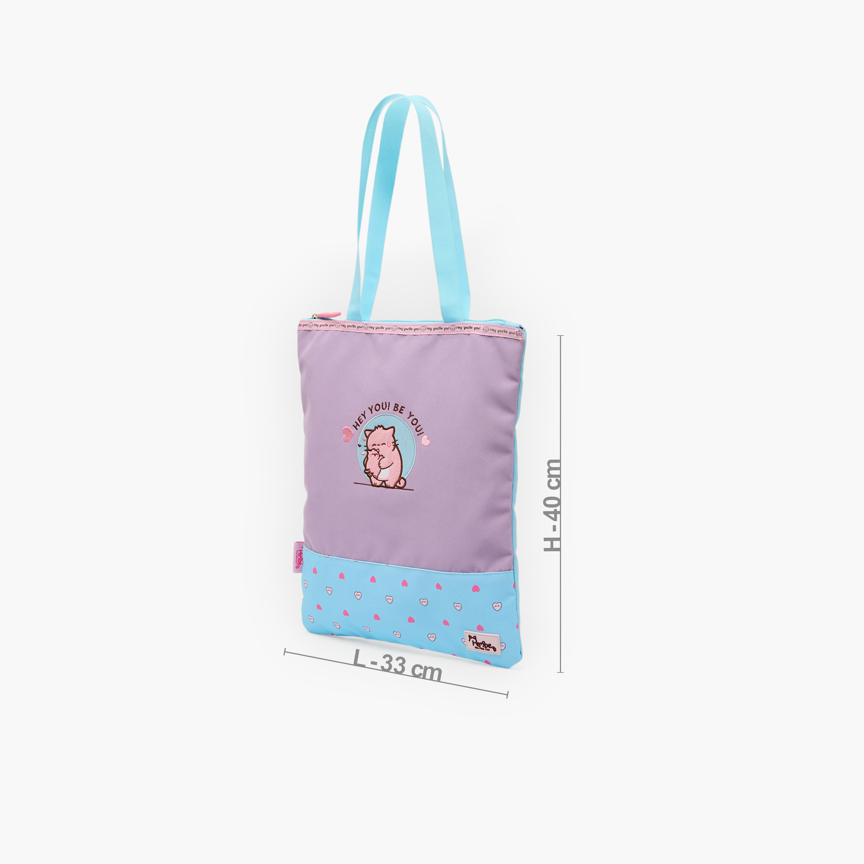 شنطة كتف مطرزة للبنات من 8 إلى 12 سنة بمقابض مزدوجة من بيمبي-school-bagsandbackpacks-backpacks-image-4
