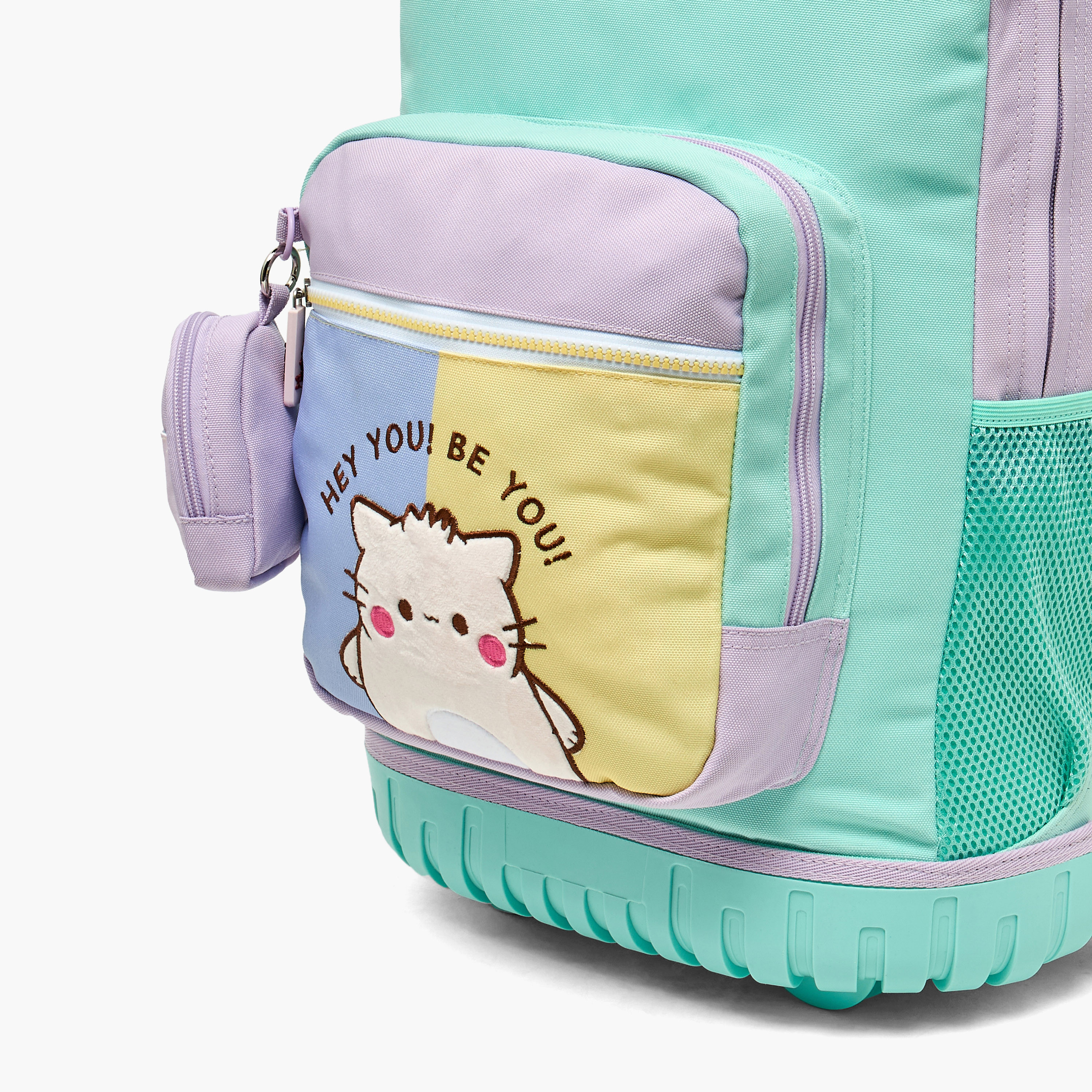 Pembe Embroidered Trolley Bag for Girls 8-12 Years Retractable Handle - 18 inches-school-bagsandbackpacks-trolleybags-image-3