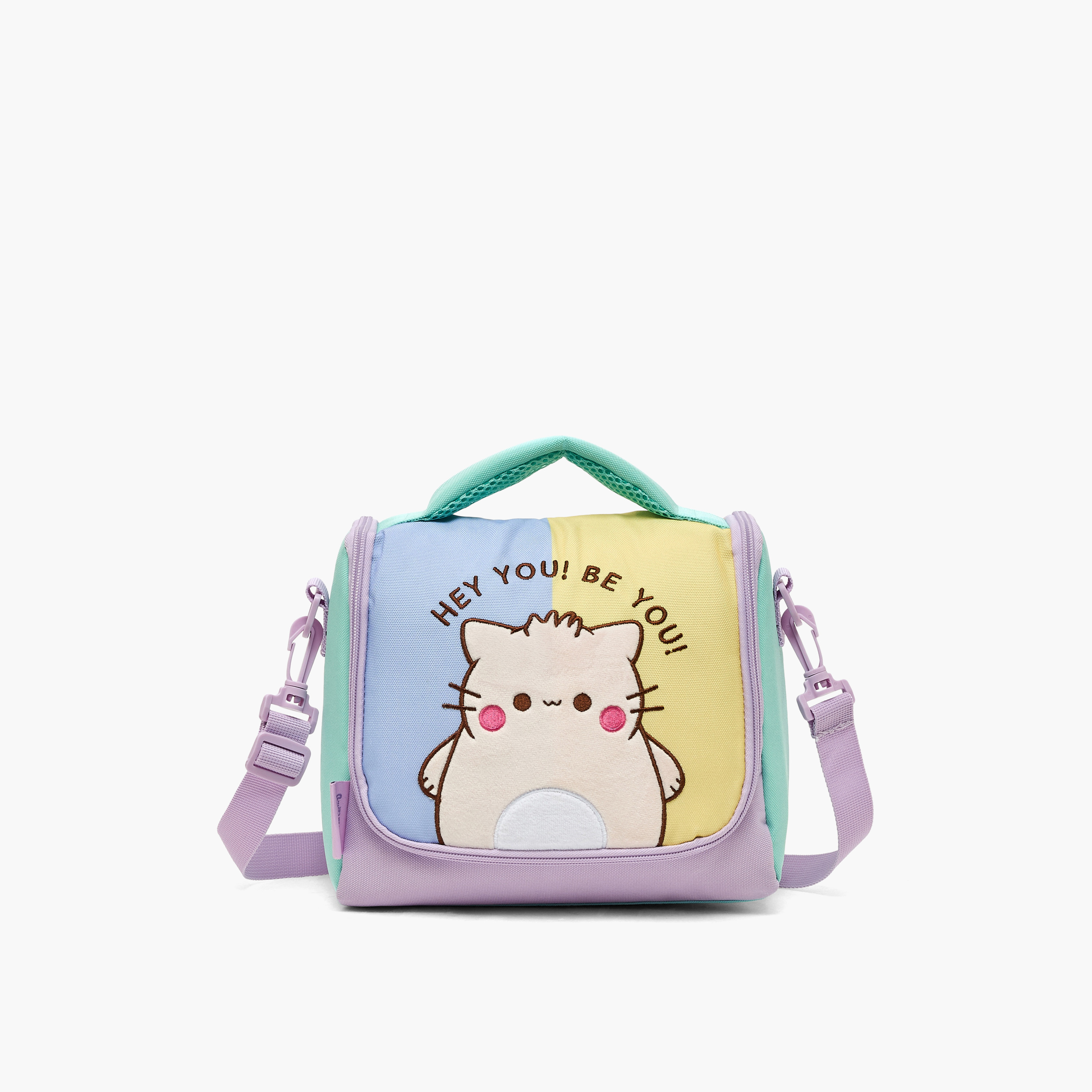 شنطة غداء مطرزة بحزام قابل للفصل للبنات بعمر 8 إلى 12 سنة من بيمبي-school-lunchessentials-lunchbags-image-1