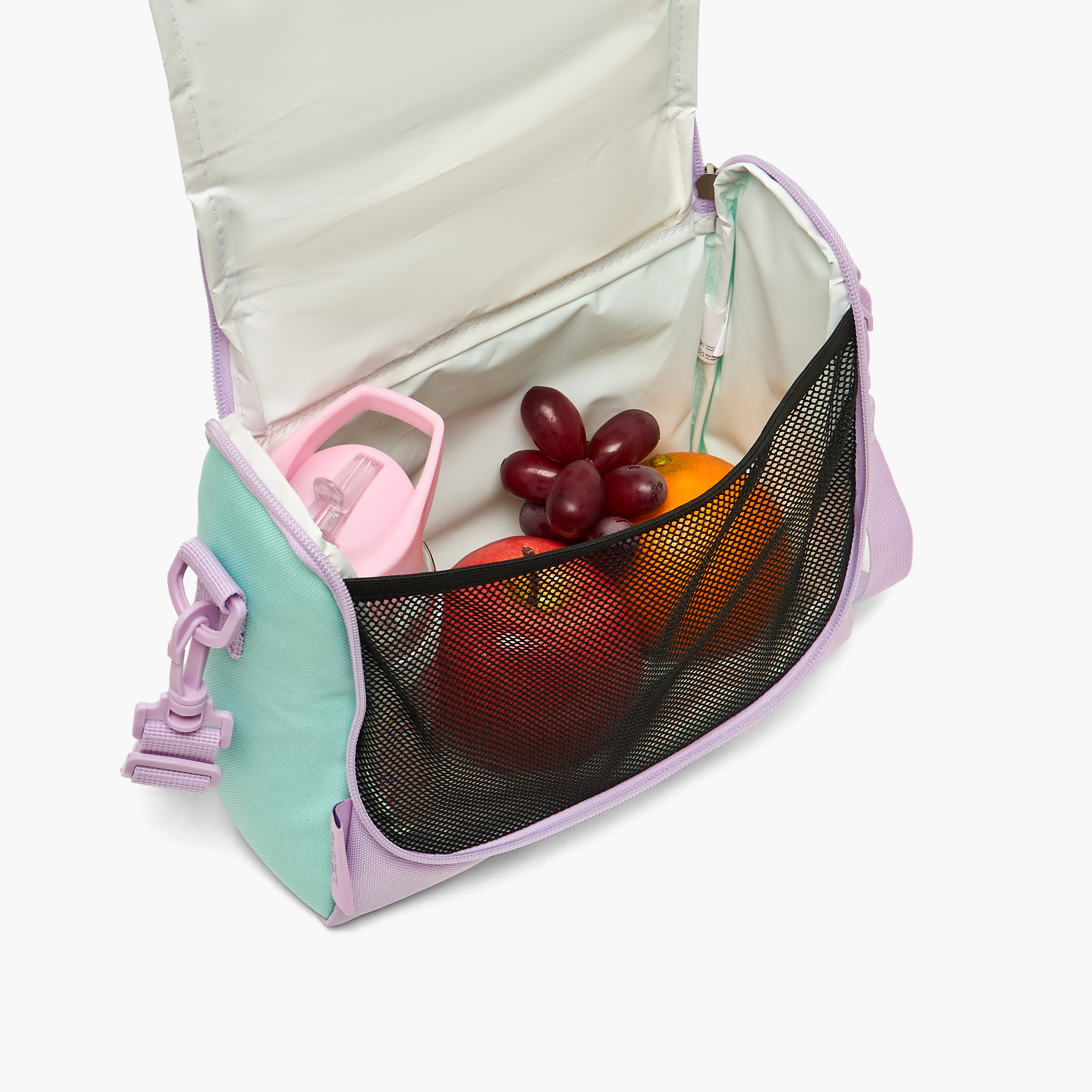 شنطة غداء مطرزة بحزام قابل للفصل للبنات بعمر 8 إلى 12 سنة من بيمبي-school-lunchessentials-lunchbags-image-4