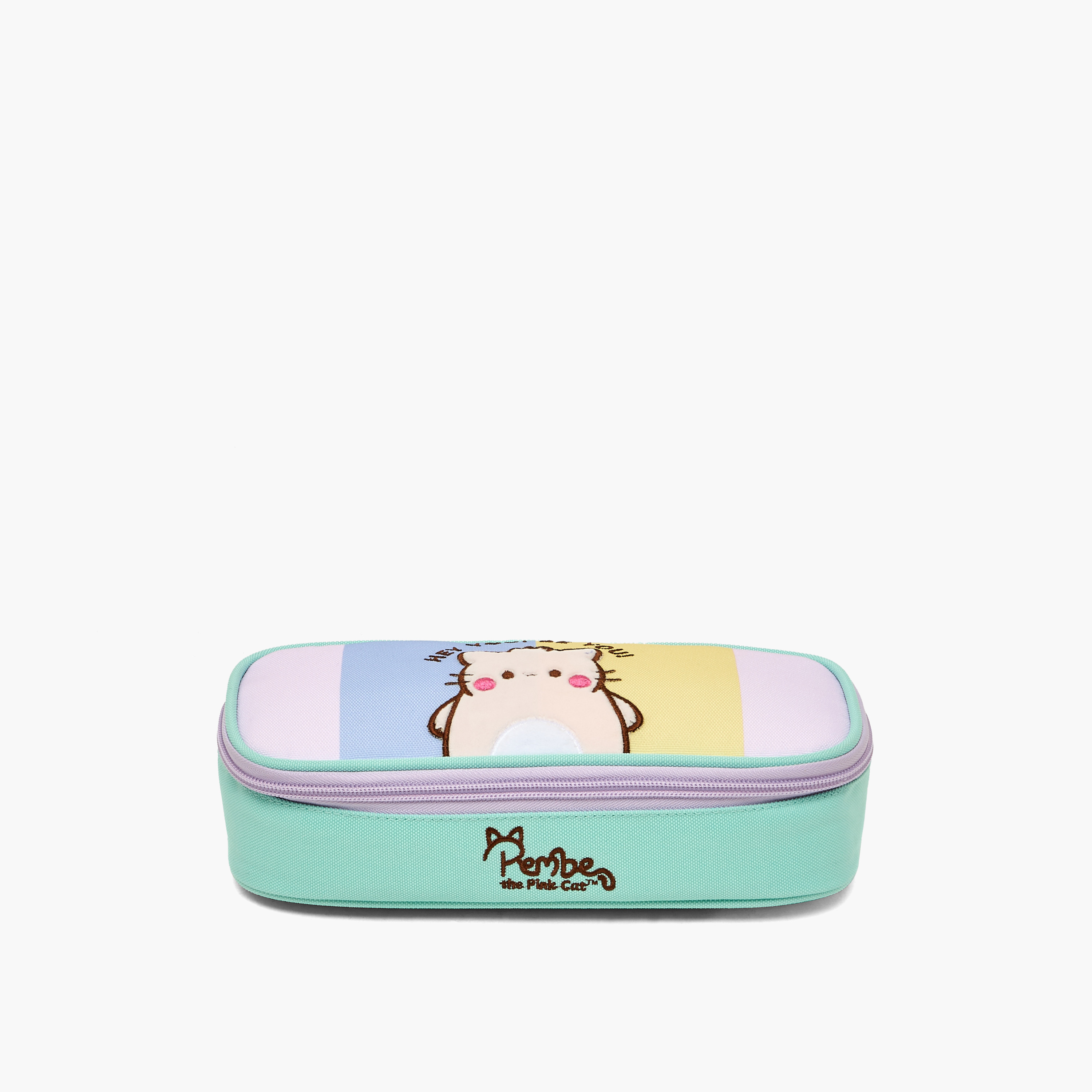 Pembe Embroidered Pencil Pouch with Zip Closure-school-stationery-pencilcases-image-1