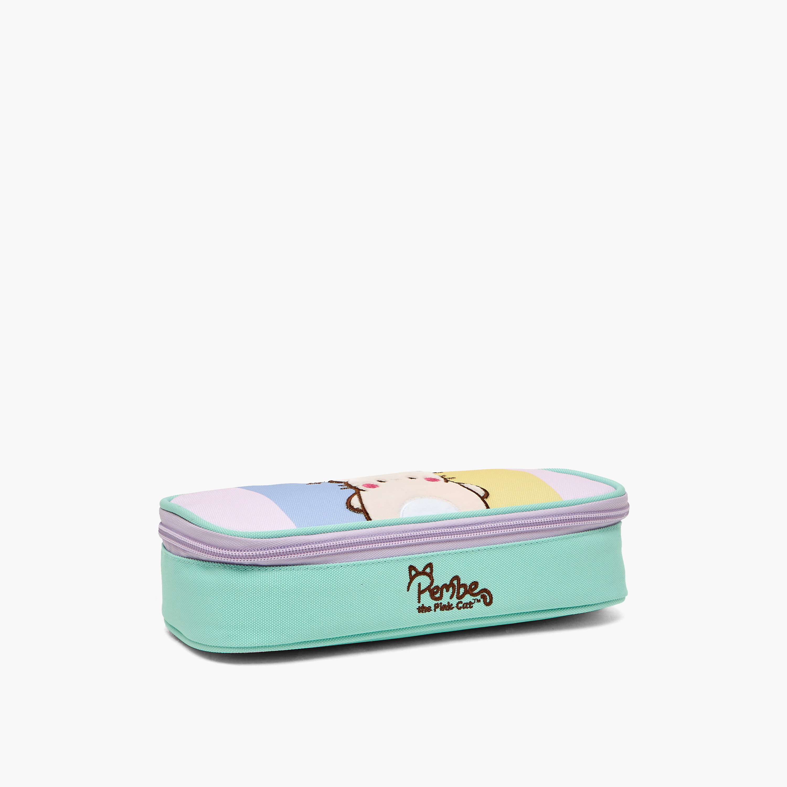 Pembe Embroidered Pencil Pouch with Zip Closure-school-stationery-pencilcases-image-3