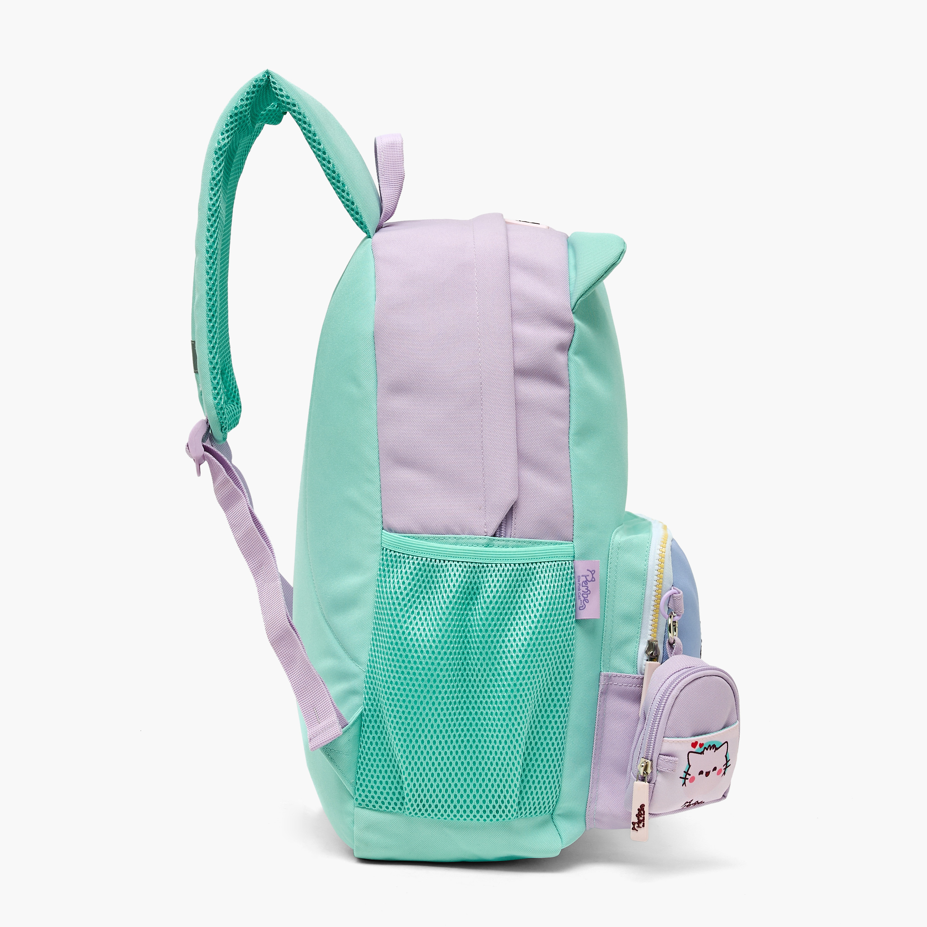 Pembe Cat Embroidered Backpack for Girls 8-12 Years with Padded Shoulder Straps-school-bagsandbackpacks-backpacks-image-6