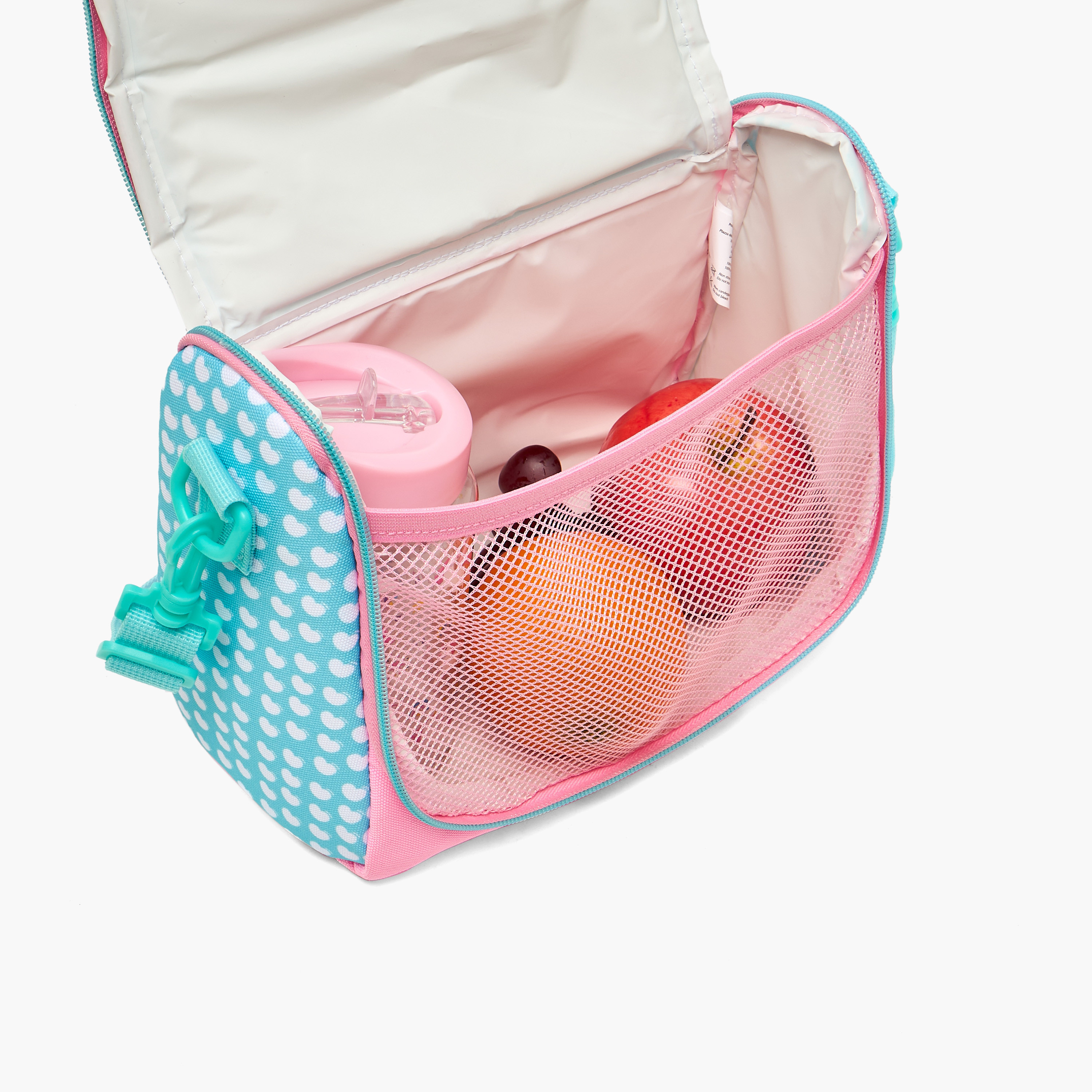 شنطة غداء بطبعات وبسحاب للبنات بعمر 8 إلى 12 سنة من ميلك كاندي-school-lunchessentials-lunchbags-image-4