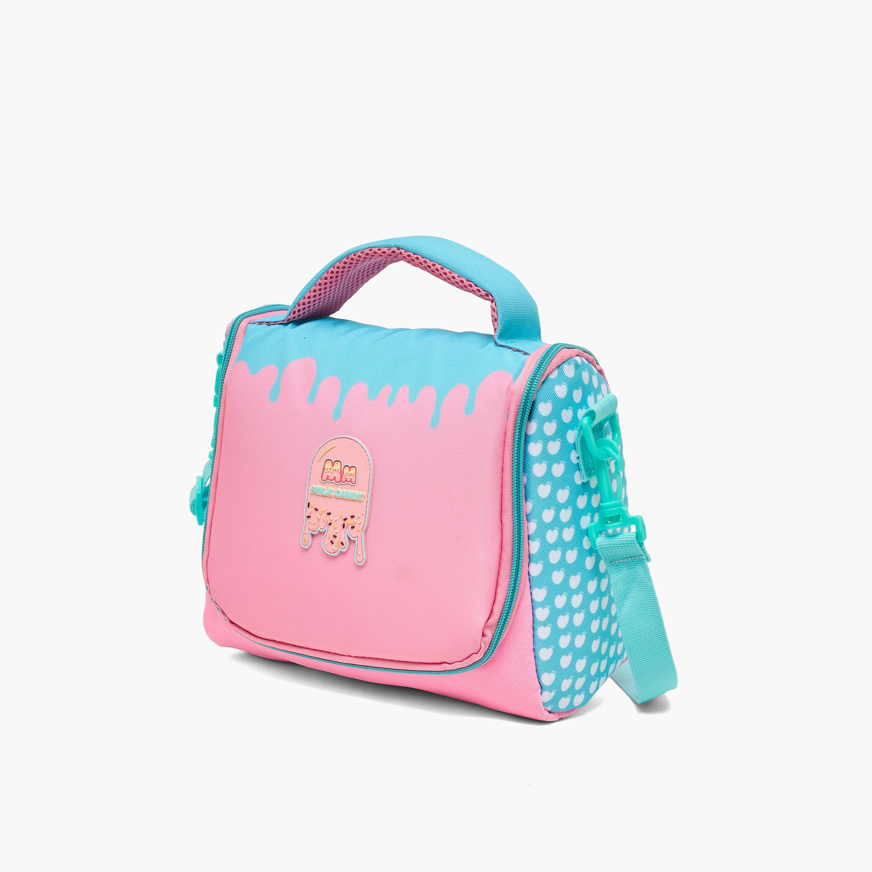 شنطة غداء بطبعات وبسحاب للبنات بعمر 8 إلى 12 سنة من ميلك كاندي-school-lunchessentials-lunchbags-image-8