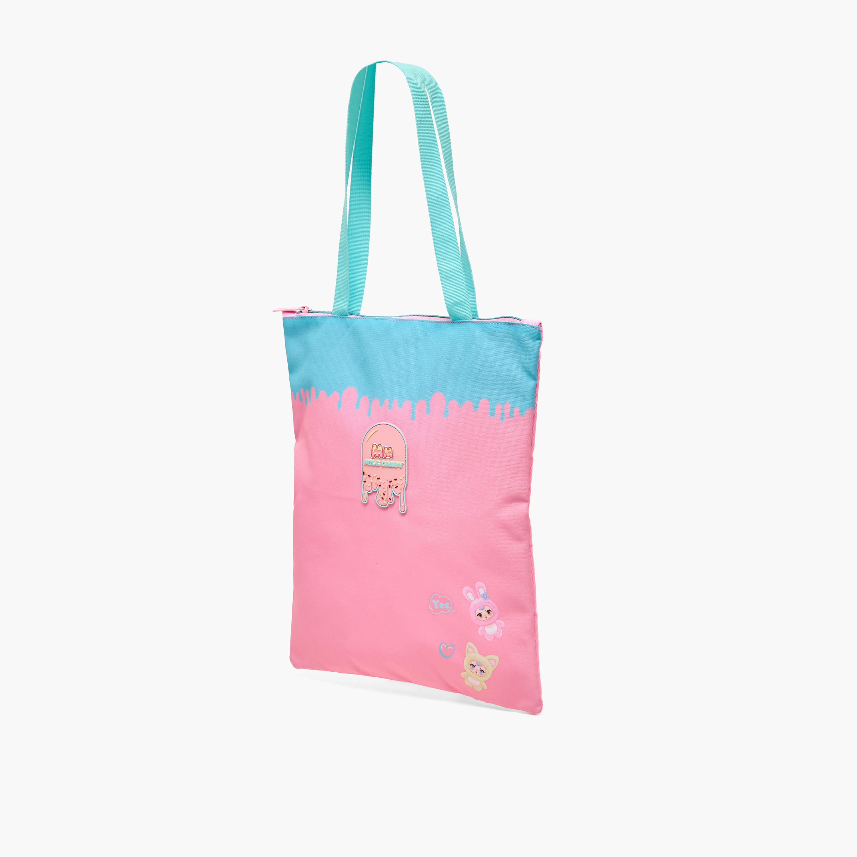 Milk Candy Printed Shoulder Bag for Girls 8-12 Years with Zip Closure-school-bagsandbackpacks-backpacks-image-5
