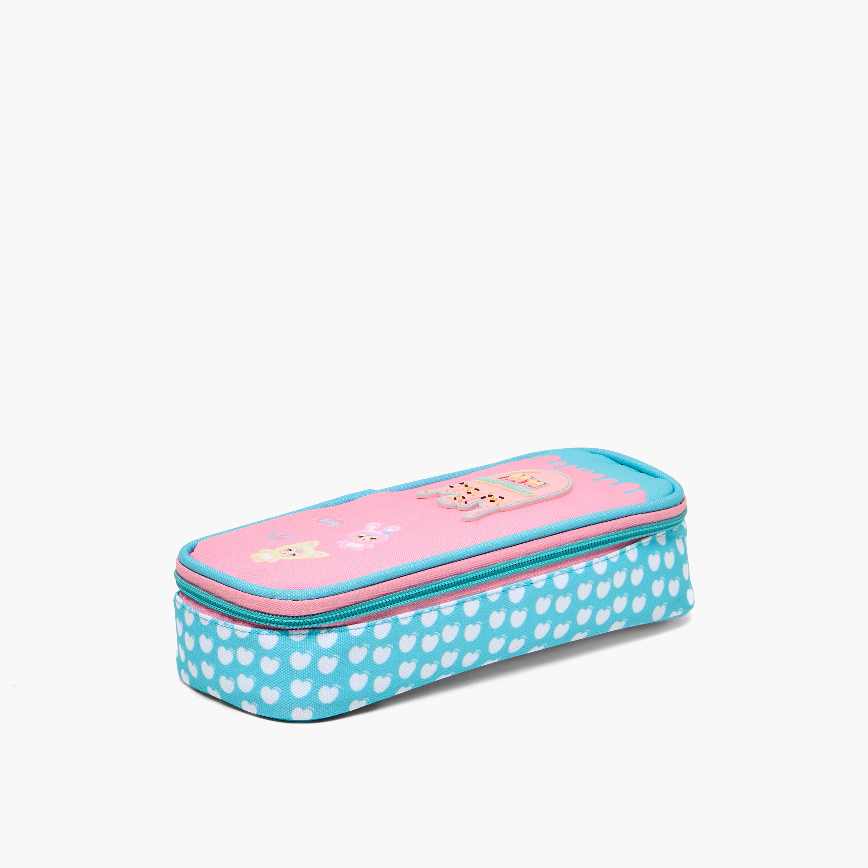 Milk Candy Logo Applique Pencil Pouch with Zip Closure-school-stationery-pencilcases-image-5