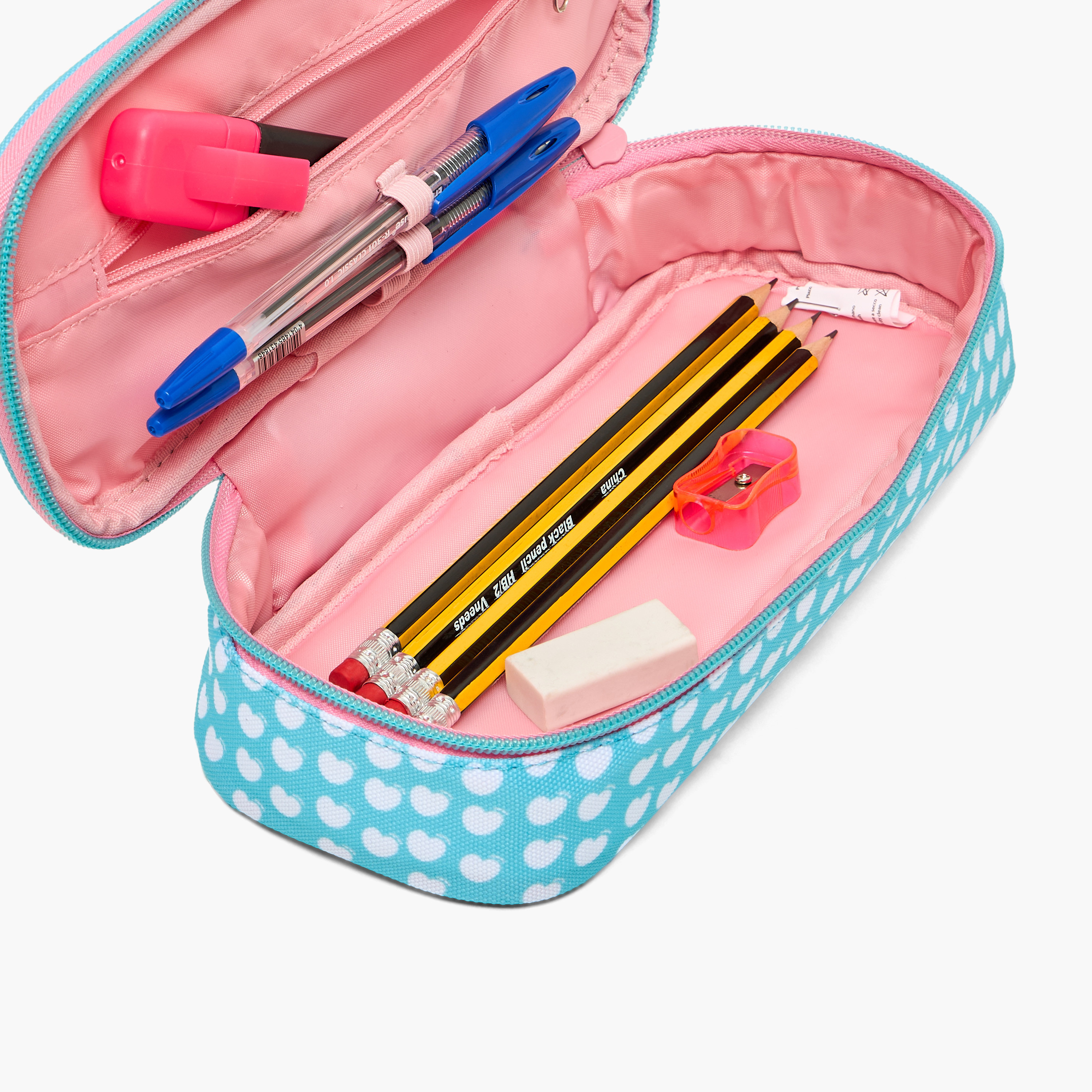 Milk Candy Logo Applique Pencil Pouch with Zip Closure-school-stationery-pencilcases-image-8