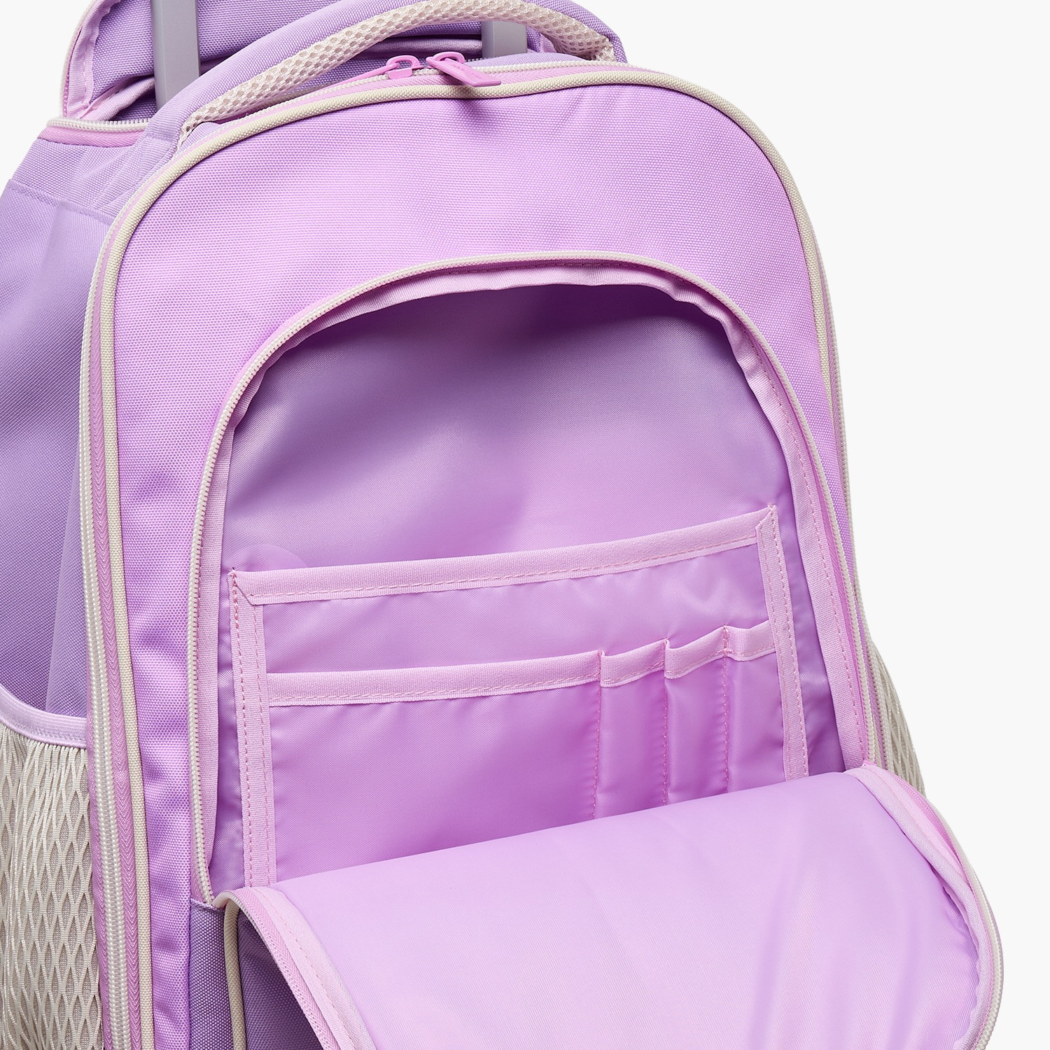 Milk Candy Printed Trolley Bag for Girls 8-12 Years Retractable Handle - 18 inches-school-bagsandbackpacks-trolleybags-image-7