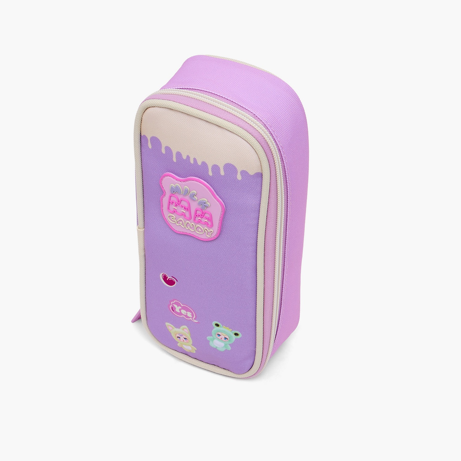 مقلمة بسحاب إغلاق وطبعات من ميلك كاندي-school-stationery-pencilcases-image-2