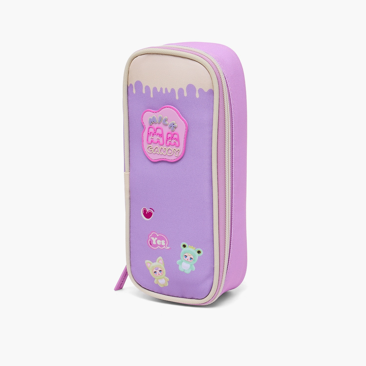 مقلمة بسحاب إغلاق وطبعات من ميلك كاندي-school-stationery-pencilcases-image-3