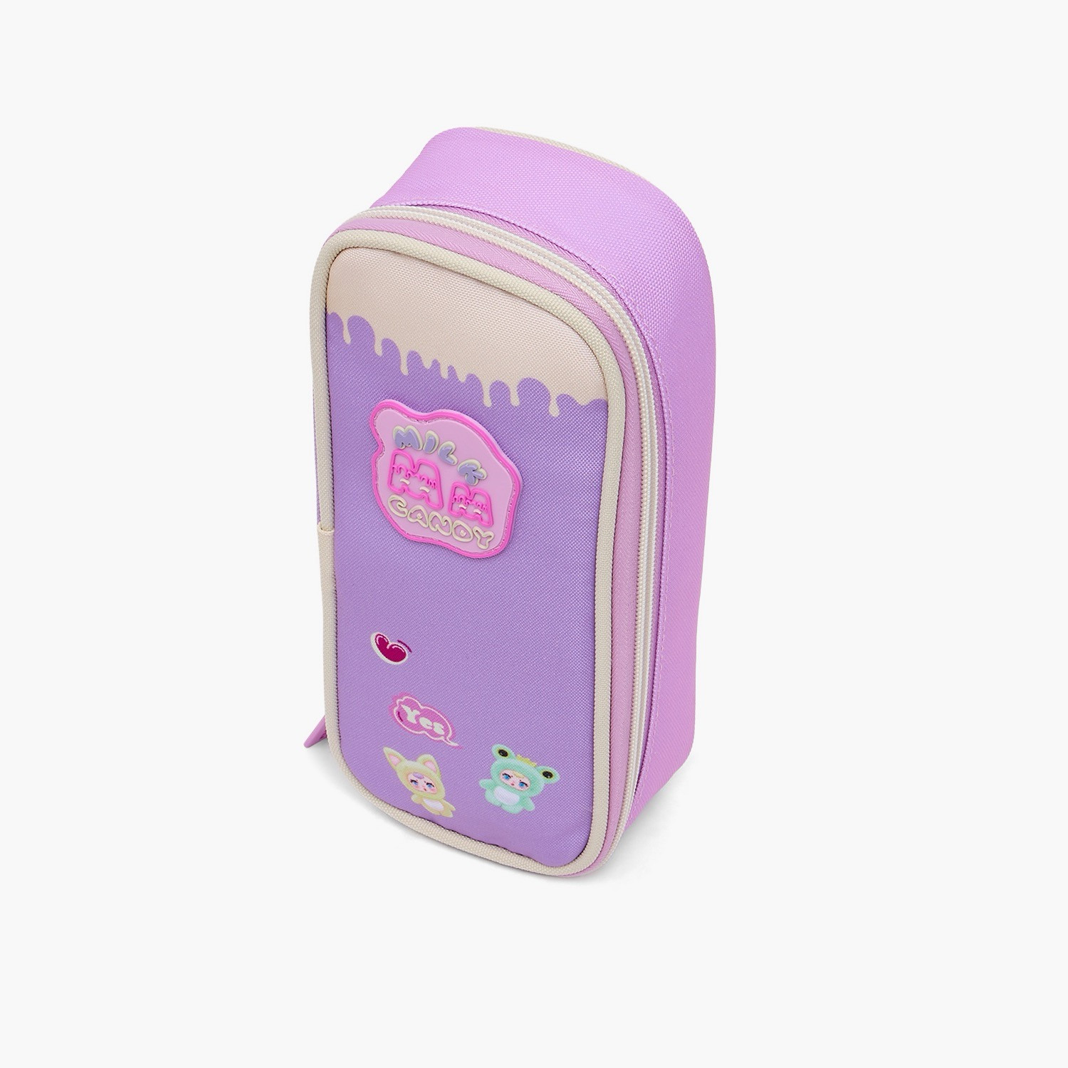 مقلمة بسحاب إغلاق وطبعات من ميلك كاندي-school-stationery-pencilcases-image-3