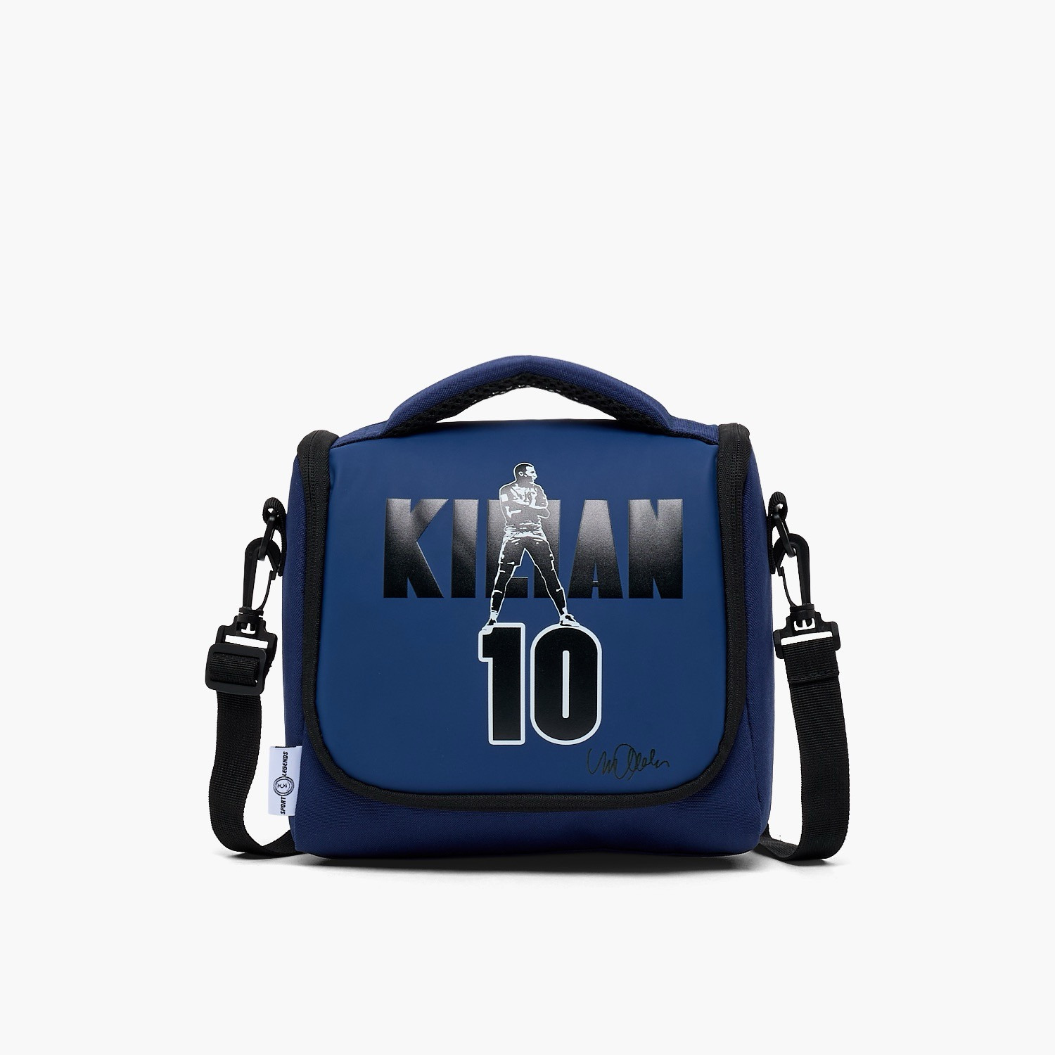 Celebrity Icons Kylian Mbappe Print Lunch Bag for Boys 8-12 Years with Detachable Strap-school-lunchessentials-lunchbags-image-1