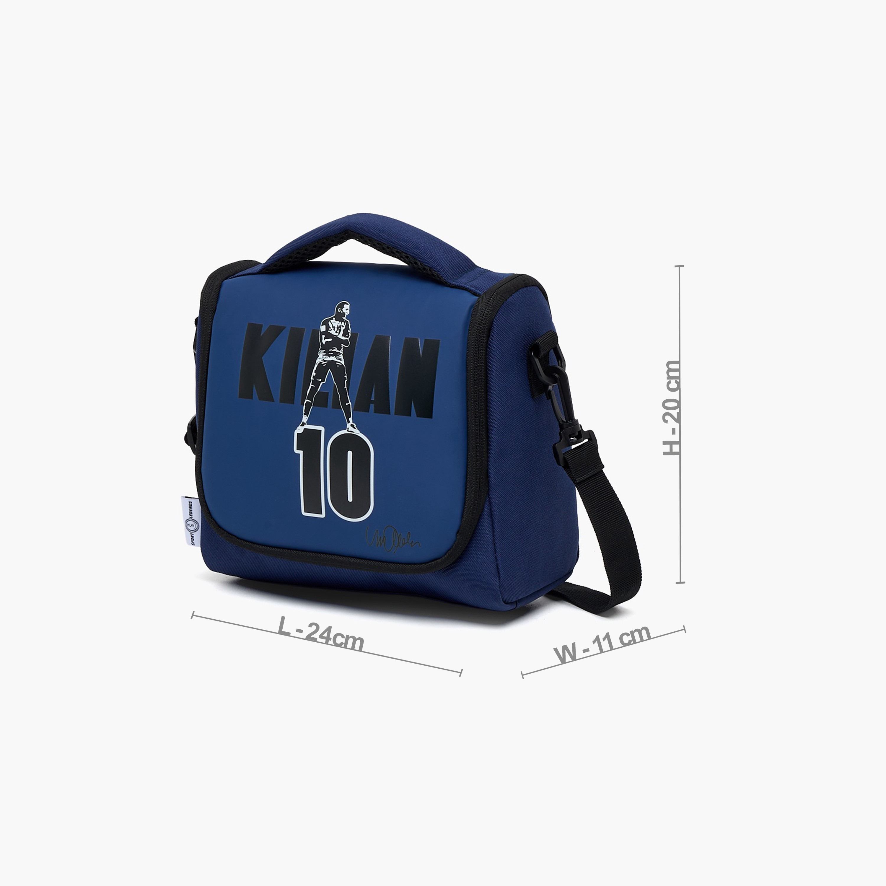 Celebrity Icons Kylian Mbappe Print Lunch Bag for Boys 8-12 Years with Detachable Strap-school-lunchessentials-lunchbags-image-9