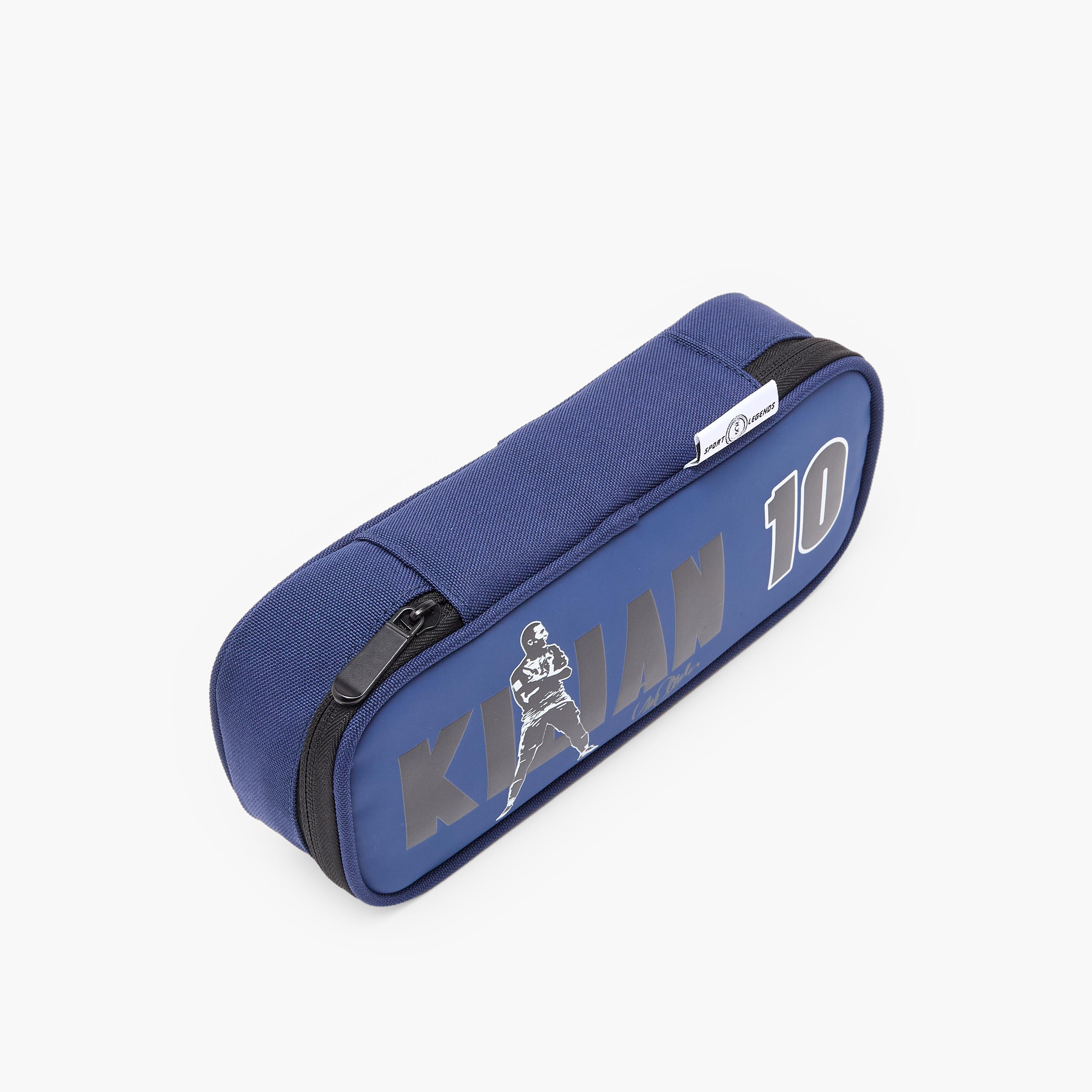 مقلمة بتصميم اللاعب مبابي بسحاب إغلاق من سيليبريتي آيكونز-school-stationery-pencilcases-image-2