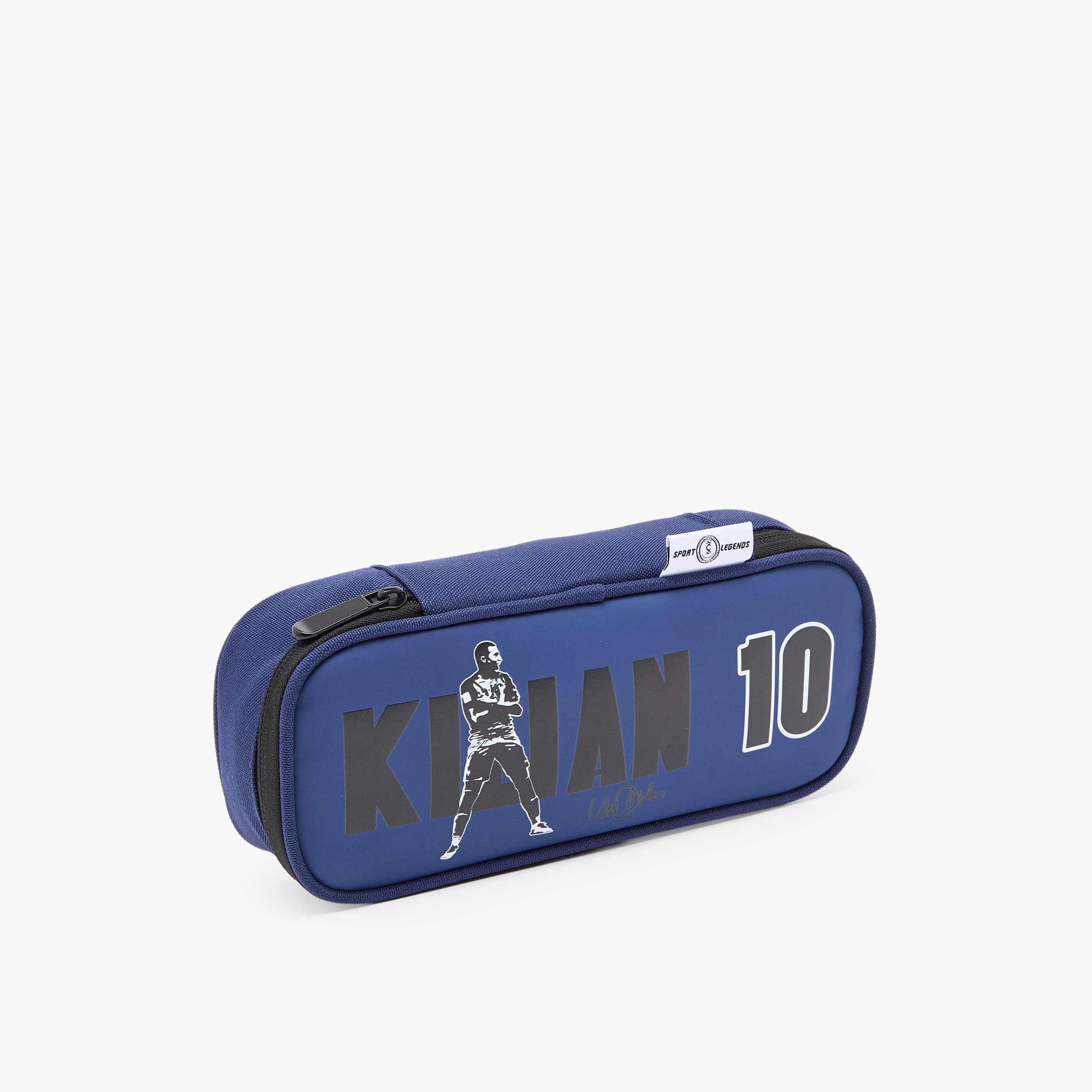 مقلمة بتصميم اللاعب مبابي بسحاب إغلاق من سيليبريتي آيكونز-school-stationery-pencilcases-image-3