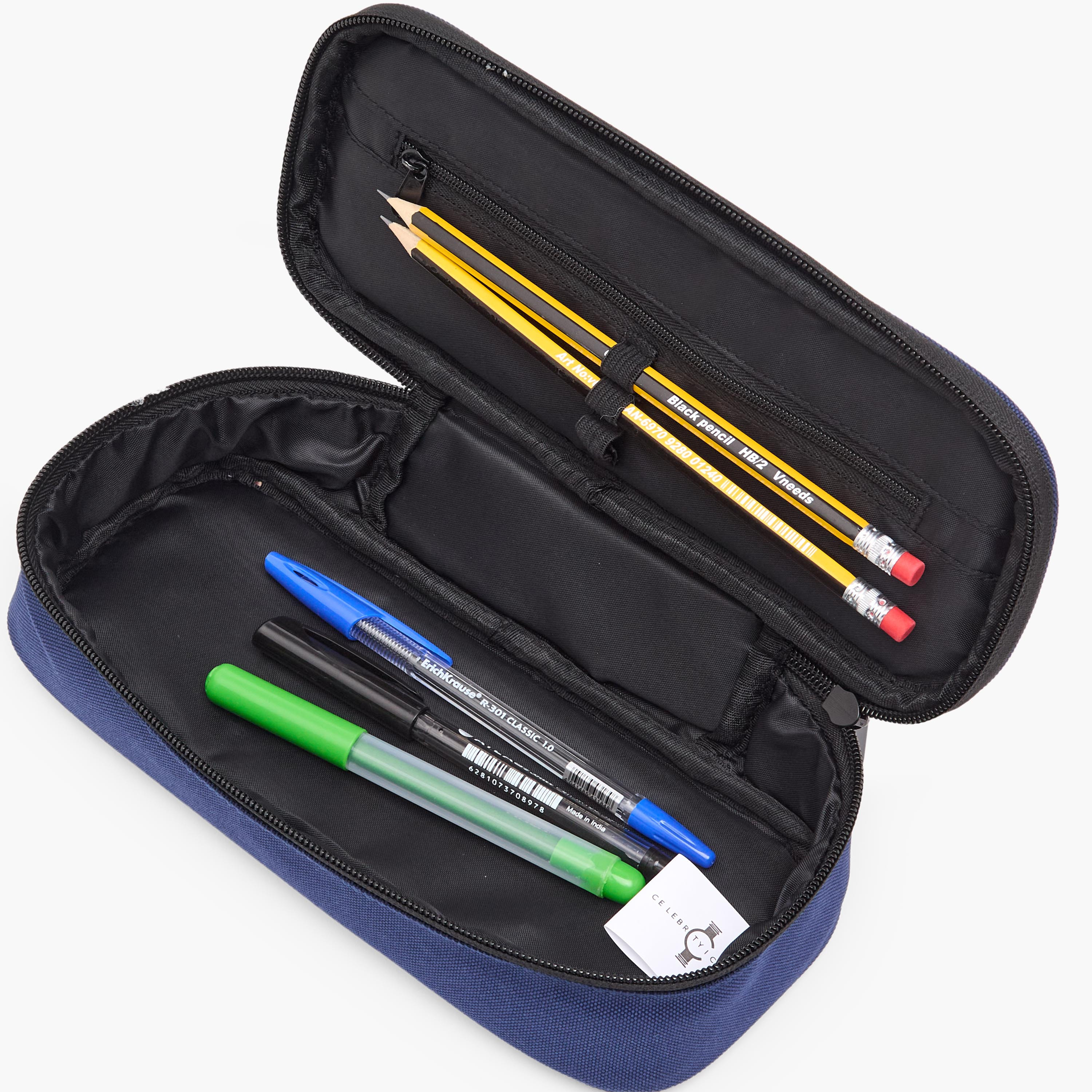 مقلمة بتصميم اللاعب مبابي بسحاب إغلاق من سيليبريتي آيكونز-school-stationery-pencilcases-image-7