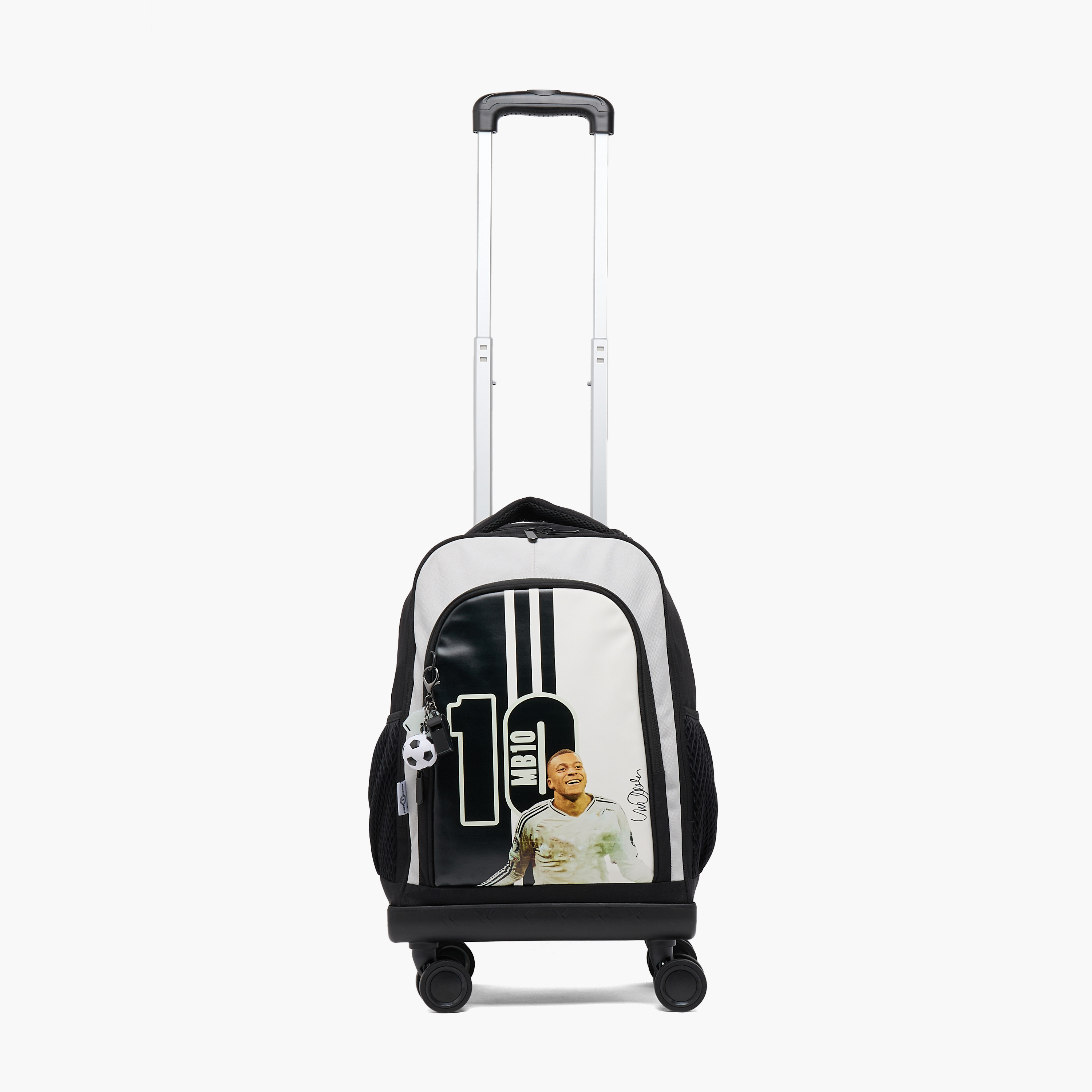 Celebrity Icons Kylian Mbappé Trolley Bag Boys 8-12 Years with Durable Wheels - 18 inches-school-bagsandbackpacks-trolleybags-image-2