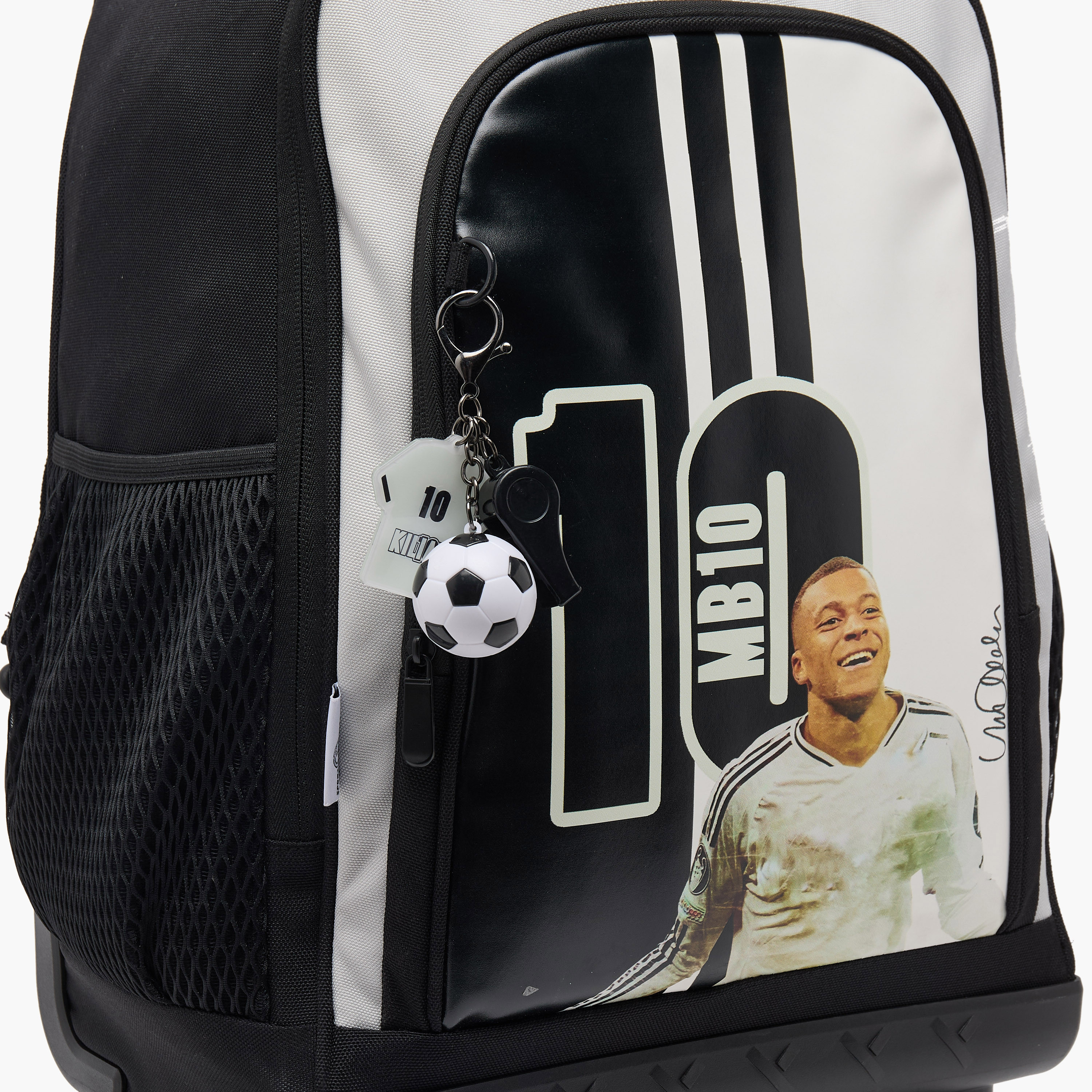 Celebrity Icons Kylian Mbappé Trolley Bag Boys 8-12 Years with Durable Wheels - 18 inches-school-bagsandbackpacks-trolleybags-image-7